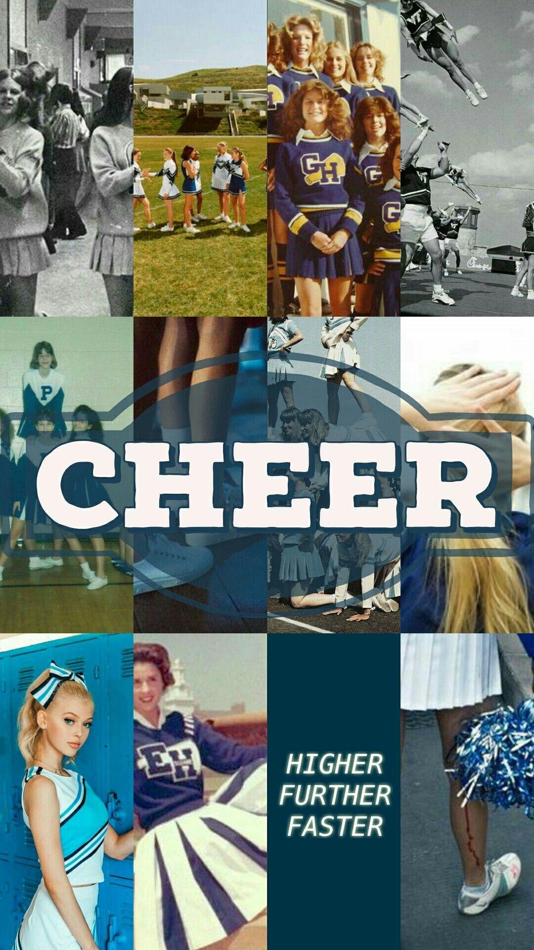 1080x1920 Cheerleader Lockscreen ○ Wallpaper ○ Blue Aesthetic. Cheer posters, Cheer, Cheer picture, Phone