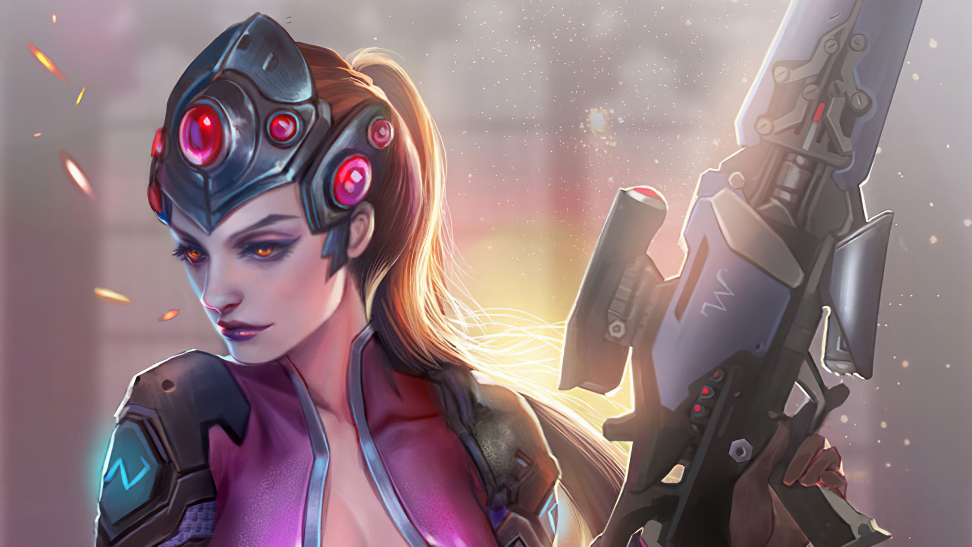 2000x1130 Widow Maker Overwatch Art, HD Games, 4k Wallpaper, Image, Background, Photo and Picture, Desktop