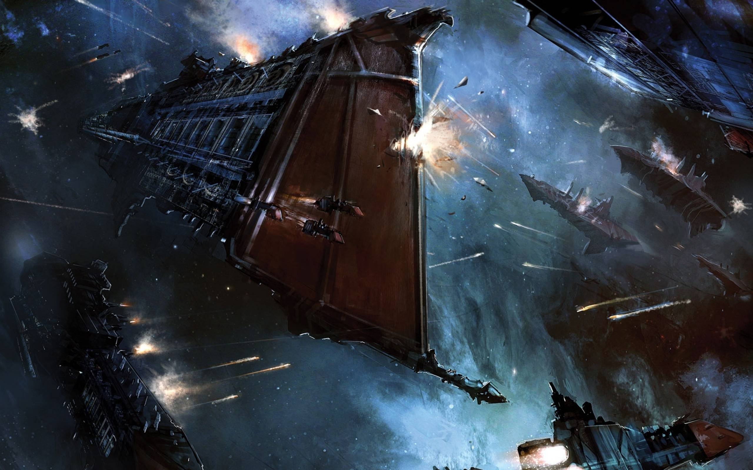 2560x1600 Imperial Navy space battle wallpaper, Desktop