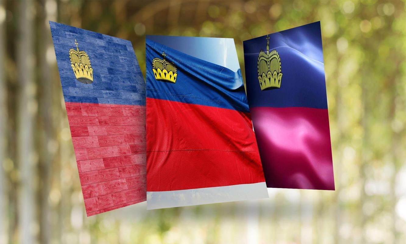 1340x800 Liechtenstein Flag Wallpaper for Android, Desktop