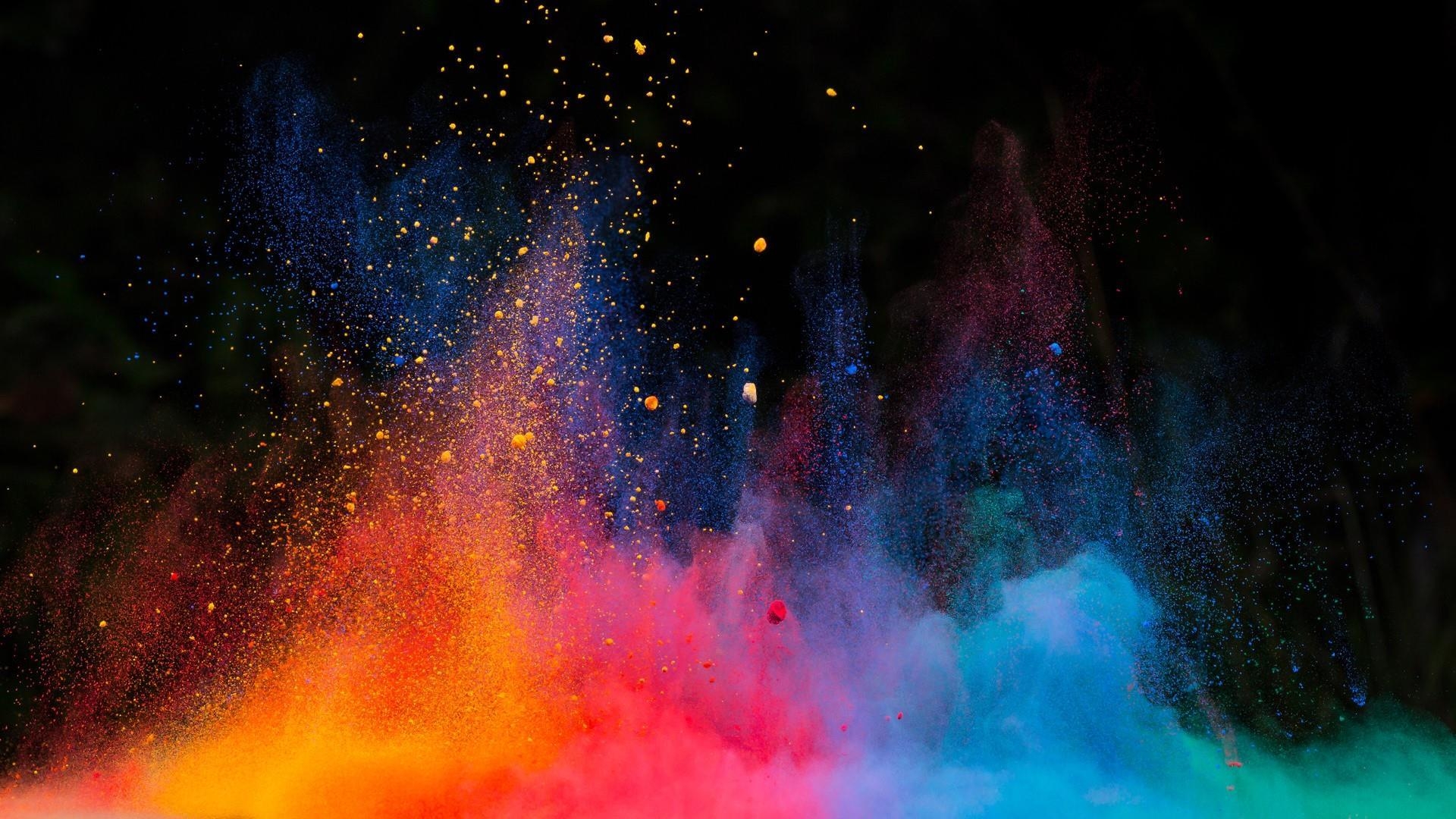 1920x1080 Multicolor Dust Explosion Wallpaper. Wallpaper Studio 10. Tens, Desktop