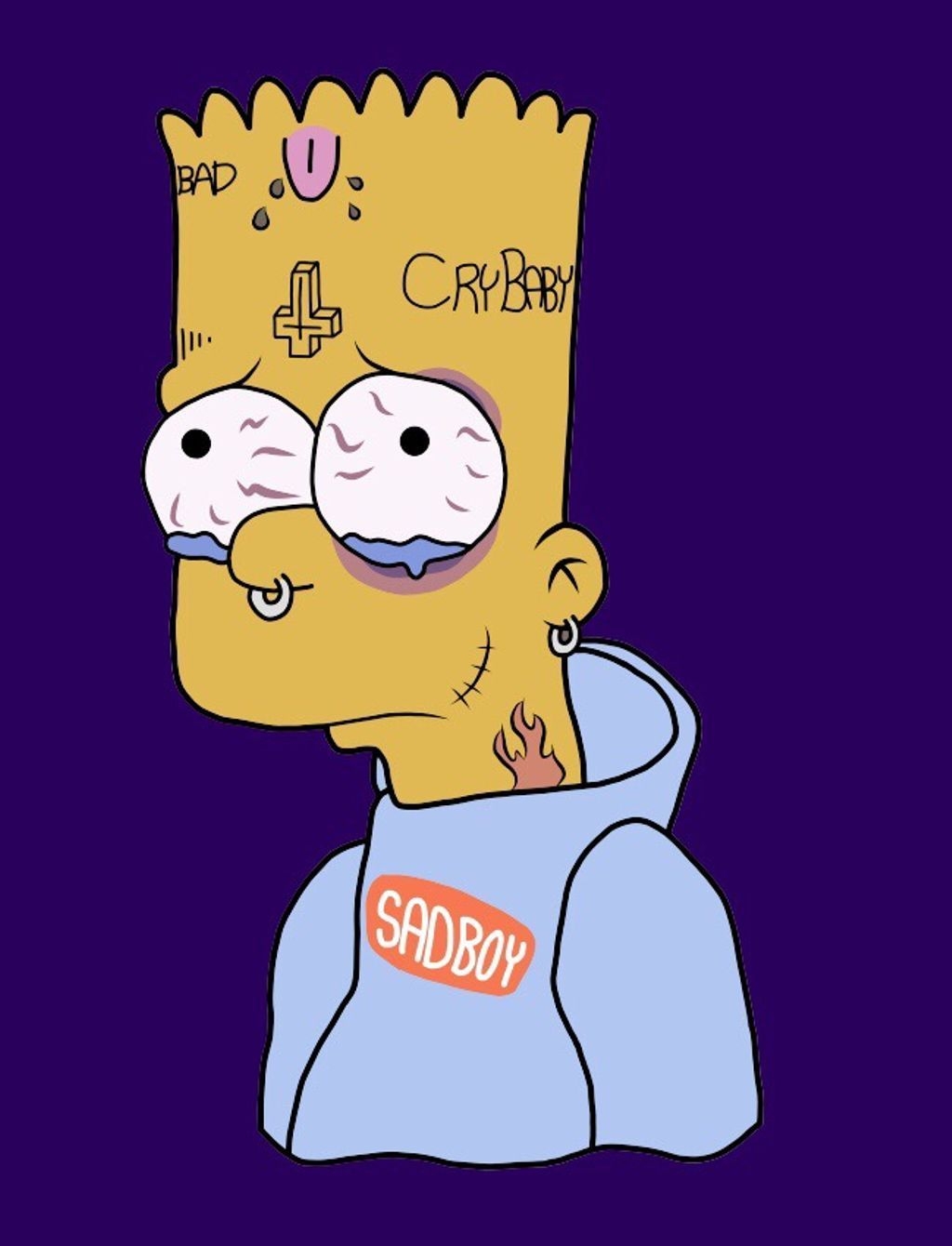 1030x1340 Trends For Bart Simpson Sad Wallpaper iPhone picture, Phone