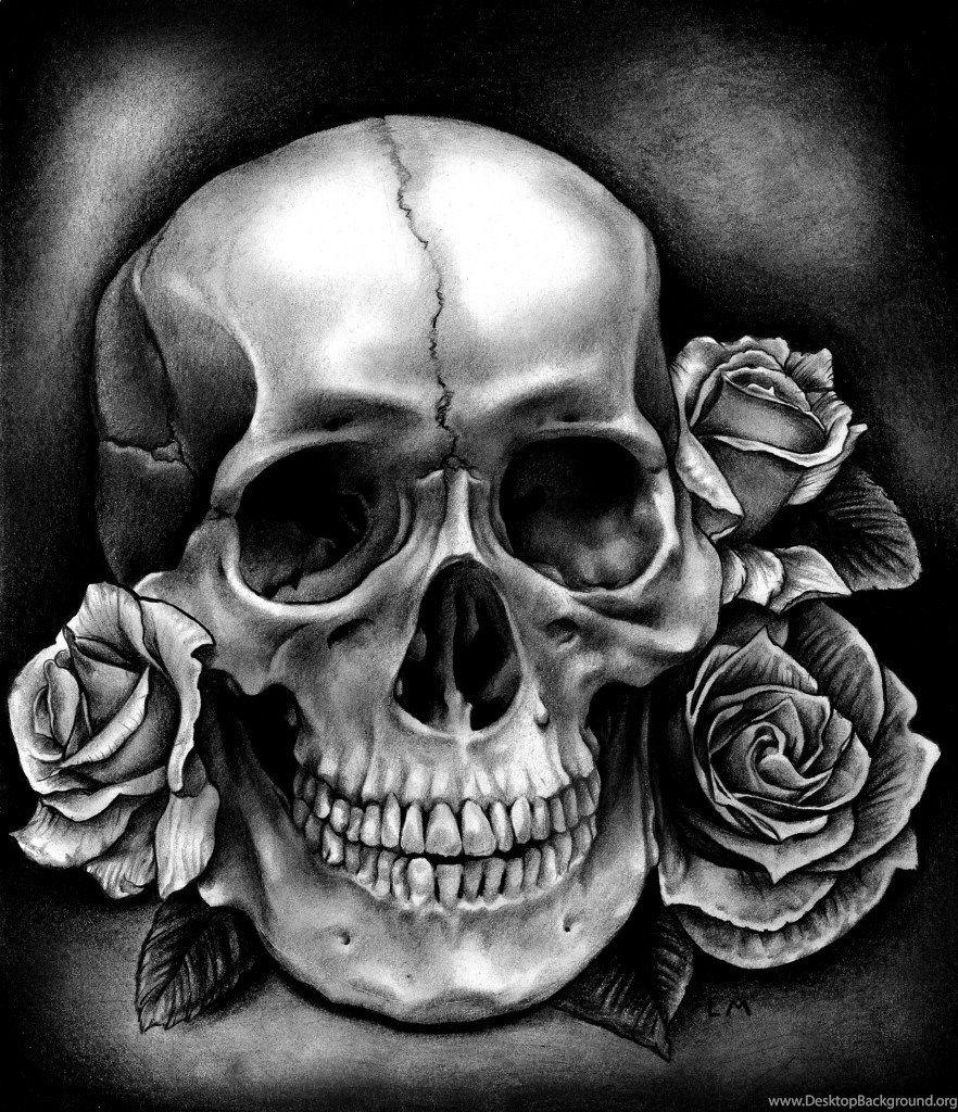 890x1030 Skulls And Roses Wallpaper Wallpaper HD Base Desktop Background, Phone