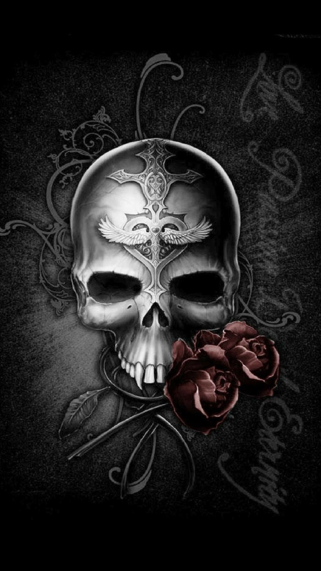 1080x1920 Vampire Skull Wallpaper, Phone