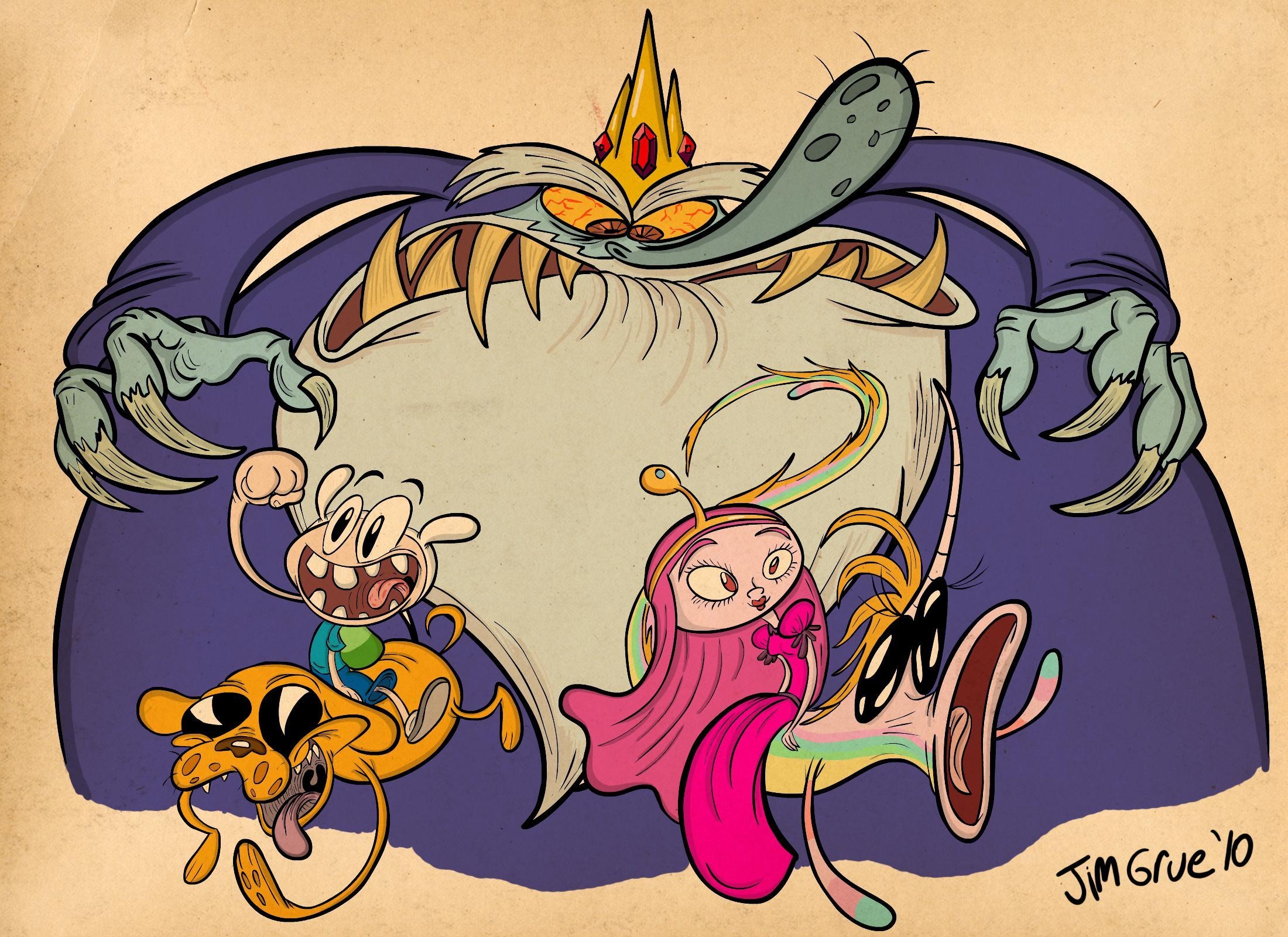 2200x1600 Adventure Time / Ren and Stimpy, Desktop