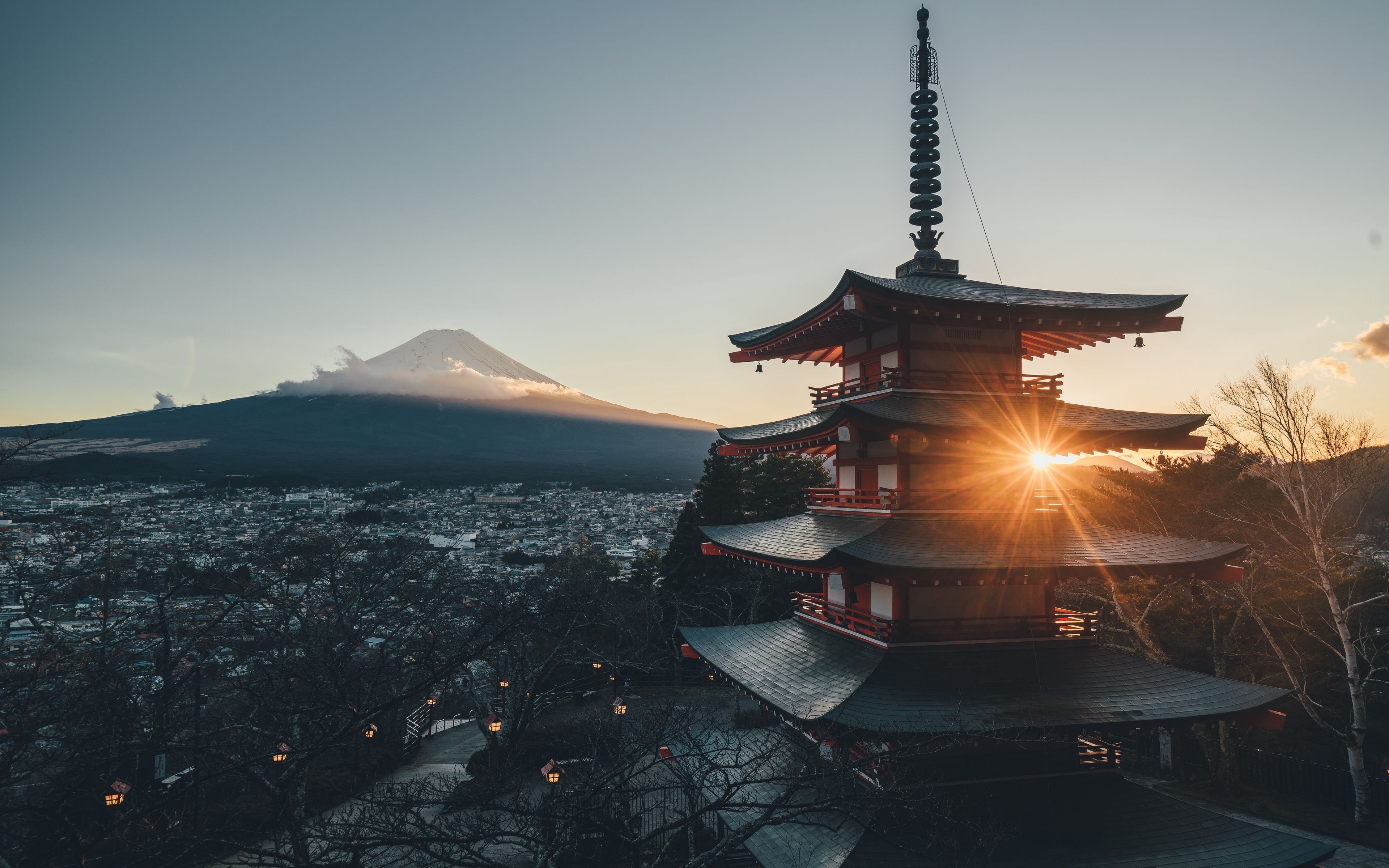 3840x2400 Download wallpaper  pagoda, architecture, sunlight, japan 4k ultra HD 16:10 HD background, Desktop