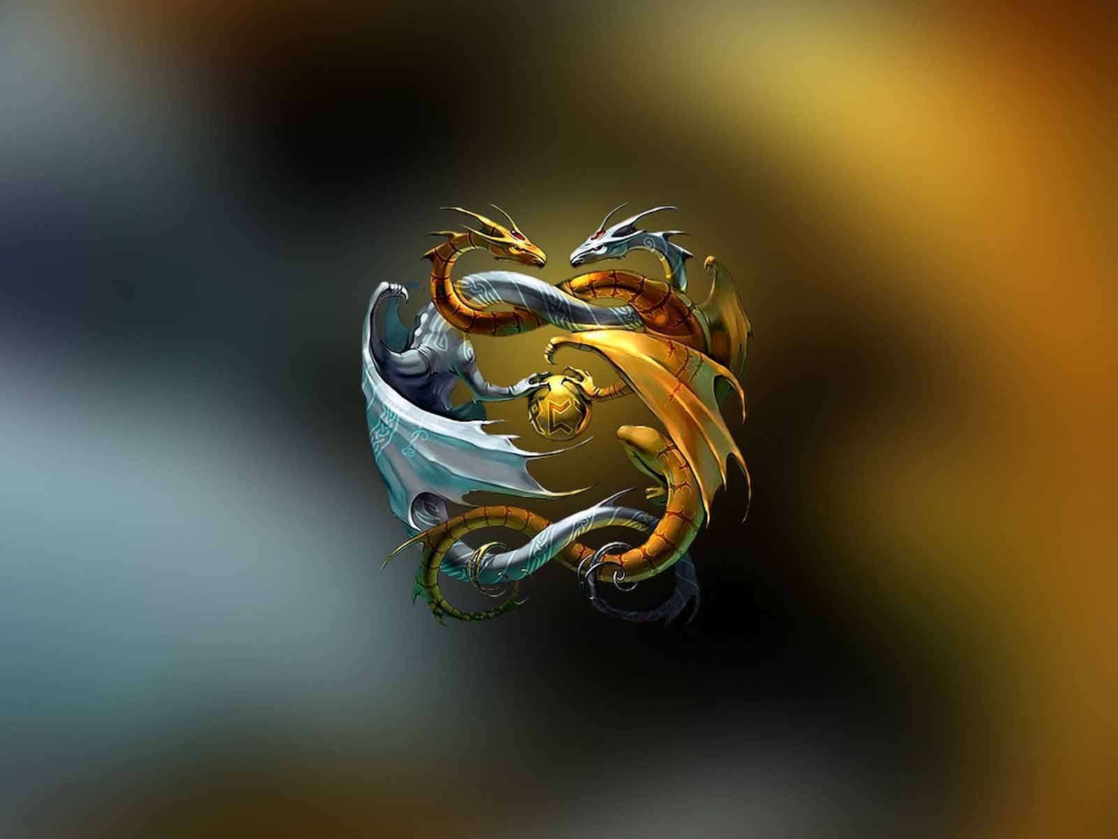 1600x1200 Martial Art Yin Yang Logo and Wallpaper 03. HD Wallpaper P, Desktop