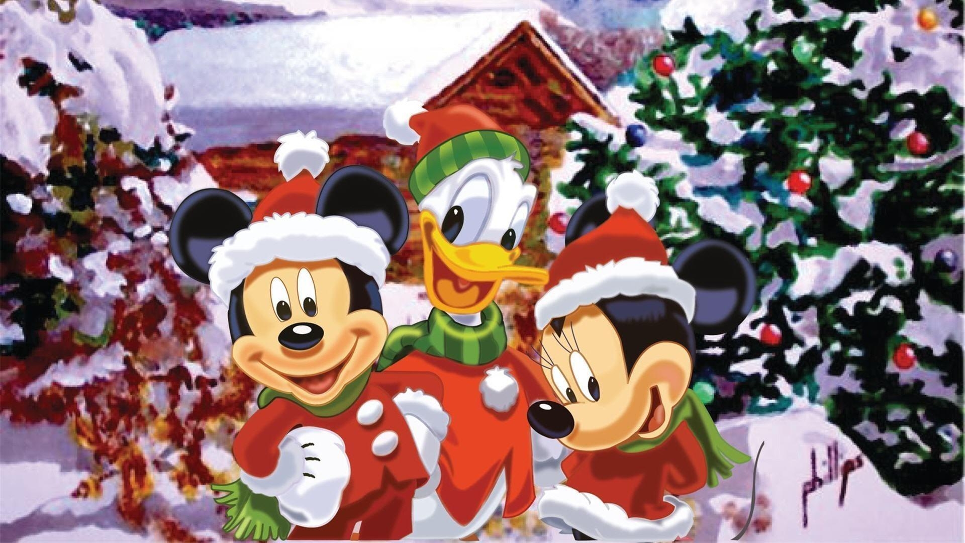 1920x1080 Mickey Christmas Wallpaper, Desktop