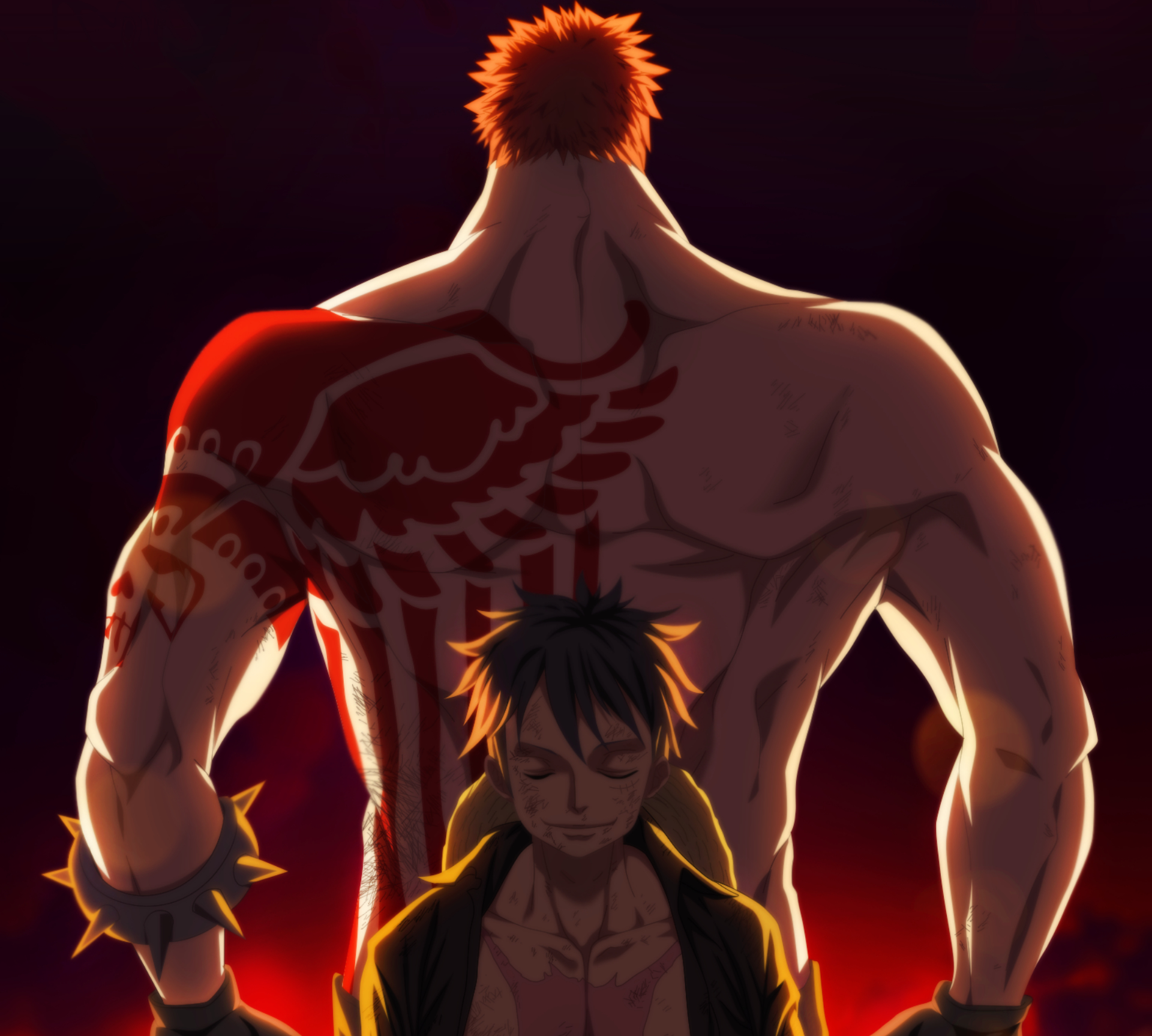 1920x1730  Monkey D. Luffy, Charlotte Katakuri wallpaper HD Wallpaper, Desktop