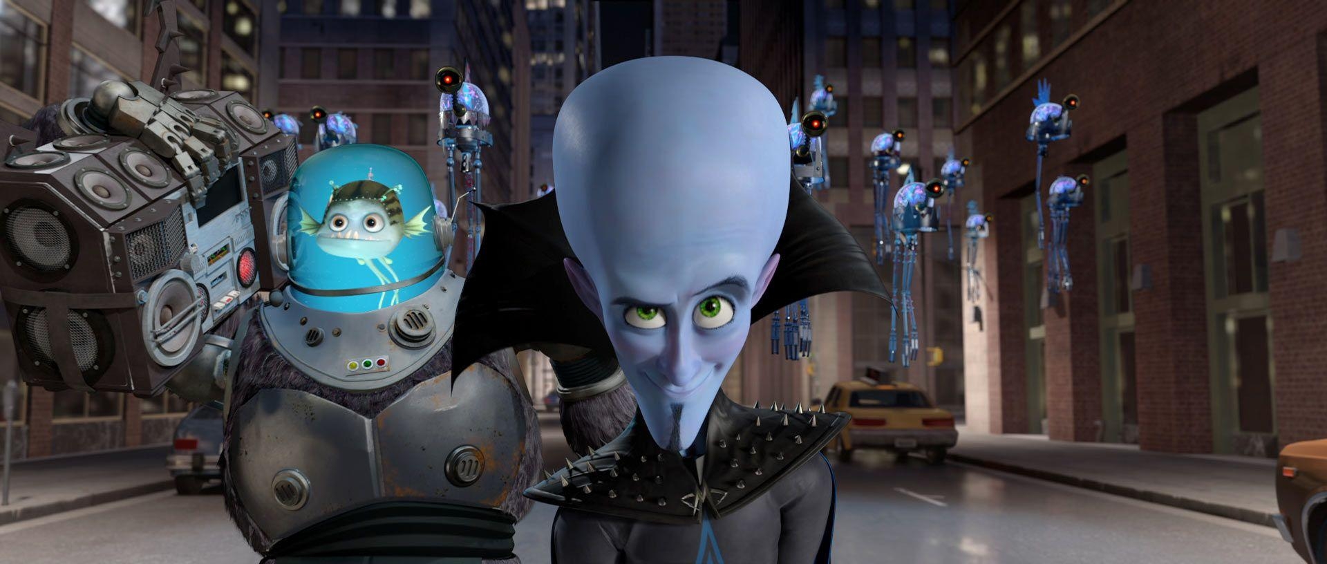 1920x820 Megamind and Minion Desktop Wallpaper, Dual Screen