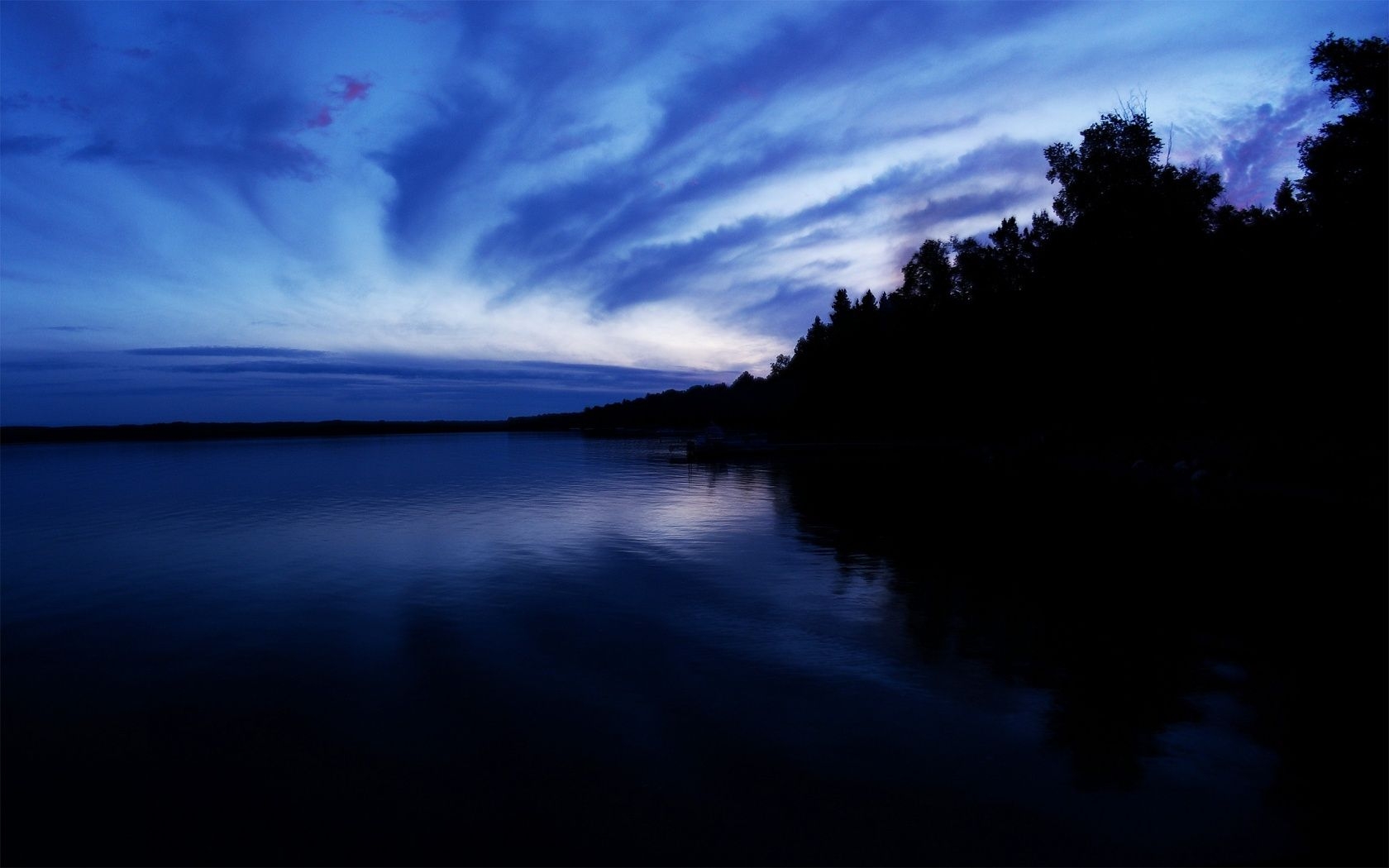 1680x1050 Dark blue sunset desktop PC and Mac wallpaper, Desktop