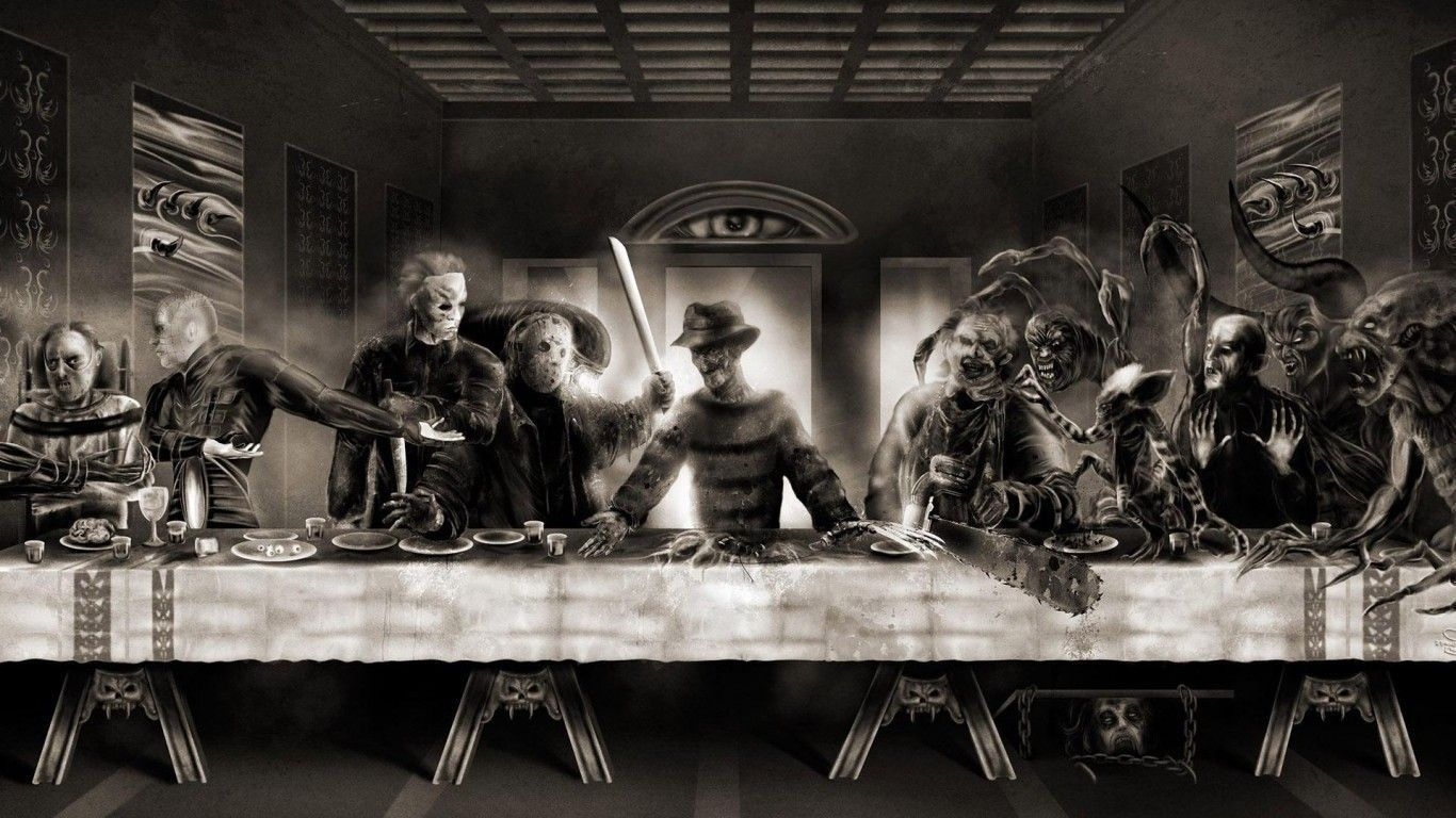 1370x770 Horror last supper HD wallpaper wallpaper Quality HD Desktop, Desktop