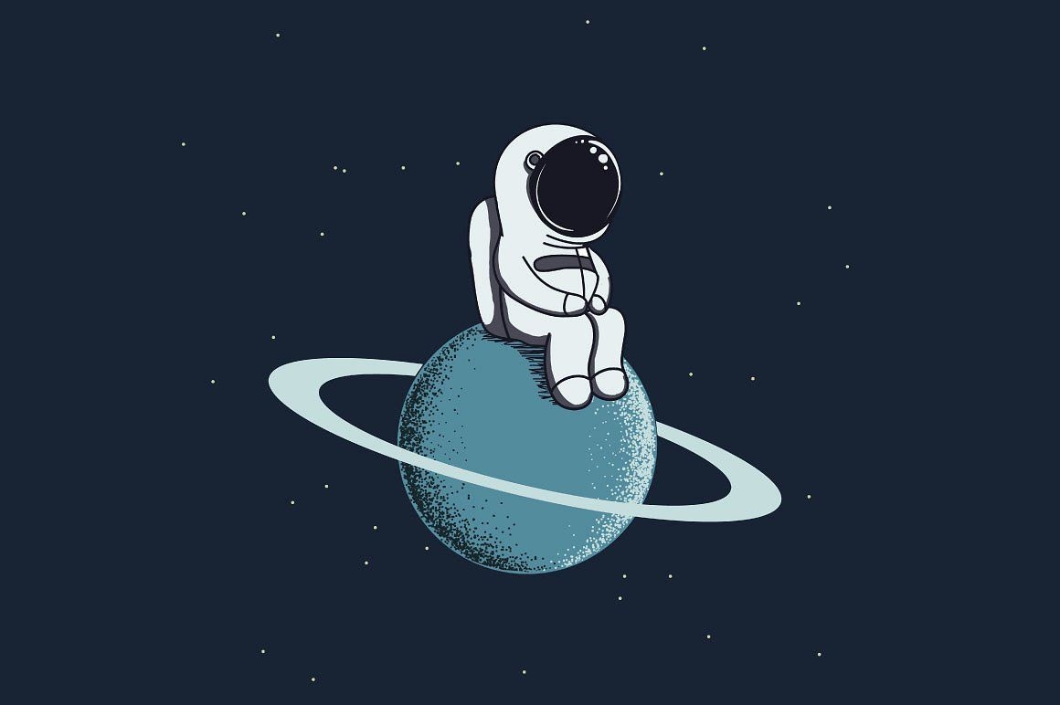 1160x780 Astronaut Drawing Wallpaper Free Astronaut Drawing Background, Desktop