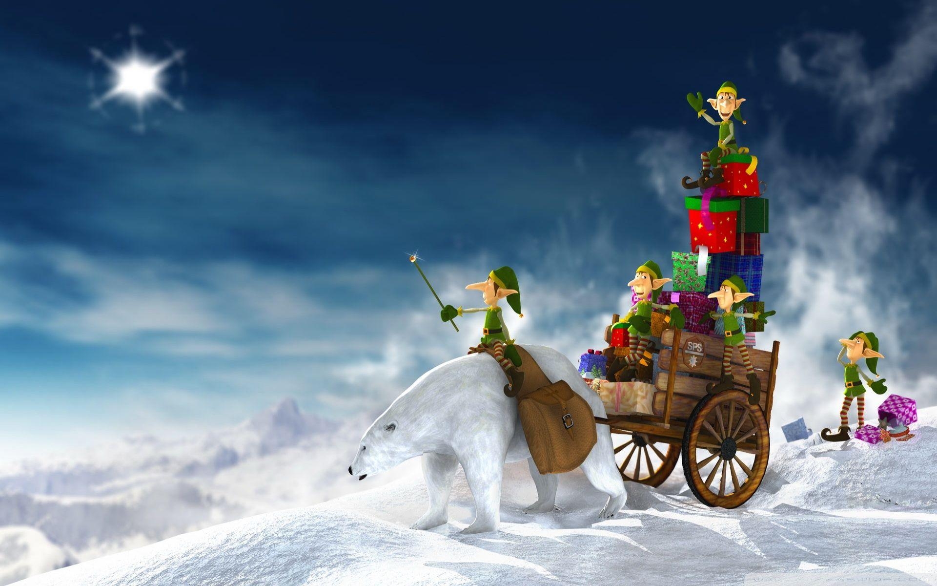 1920x1200 Christmas Elves 3D ❤ 4K HD Desktop Wallpaper for 4K Ultra HD TV, Desktop