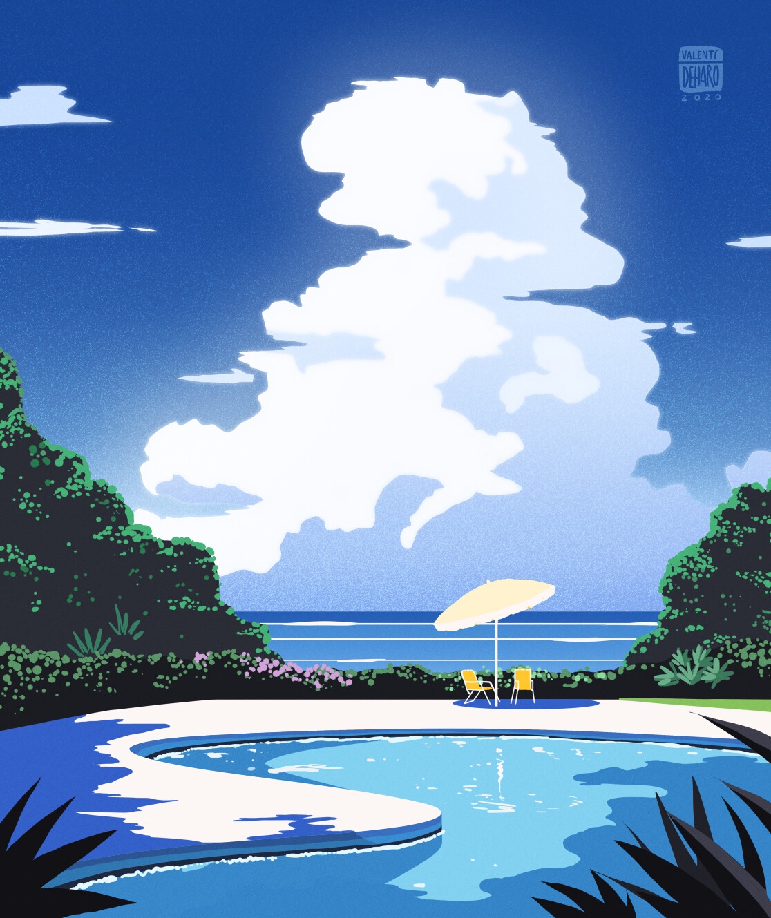 1120x1330 Hiroshi Nagai Style Background, Phone