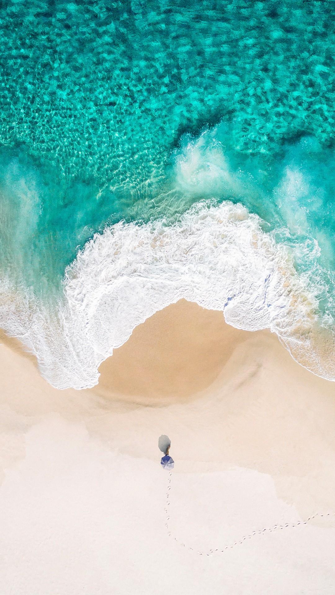 1080x1920 Beach iOS 10 Stock HD Wallpaper, Phone