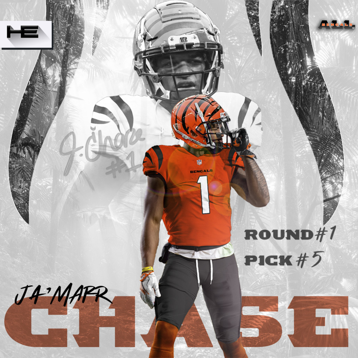 1200x1200 Cincinnati Bengals Pick Ja'Marr Chase, Reunite Star Receiver With Joe Burrow Illustrated Cincinnati Bengals News, Analysis and More, Phone