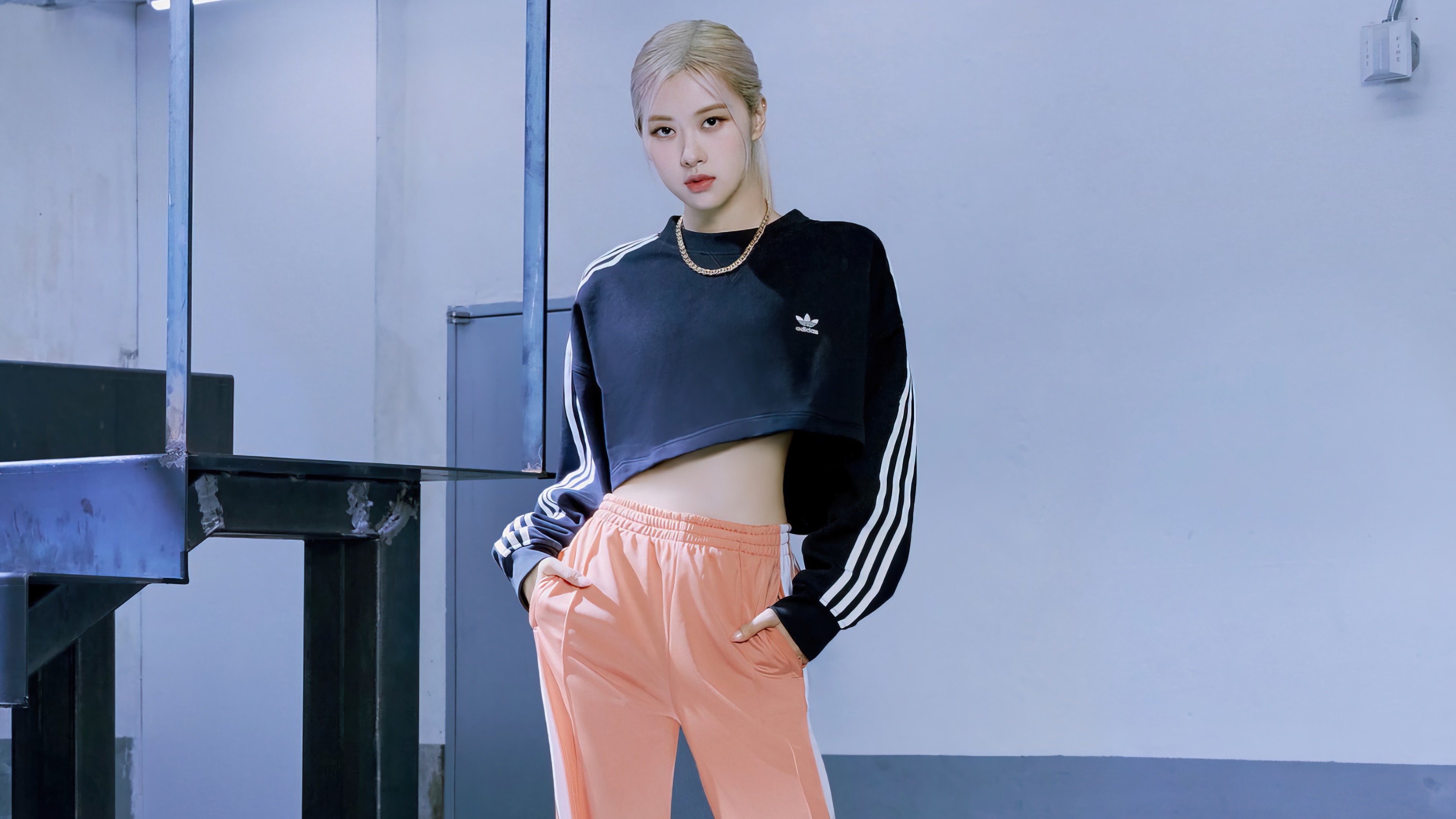 3840x2160 wallpaper, rose, blackpink, adidas, photohoot, 4k, HD Gallery HD Wallpaper, Desktop