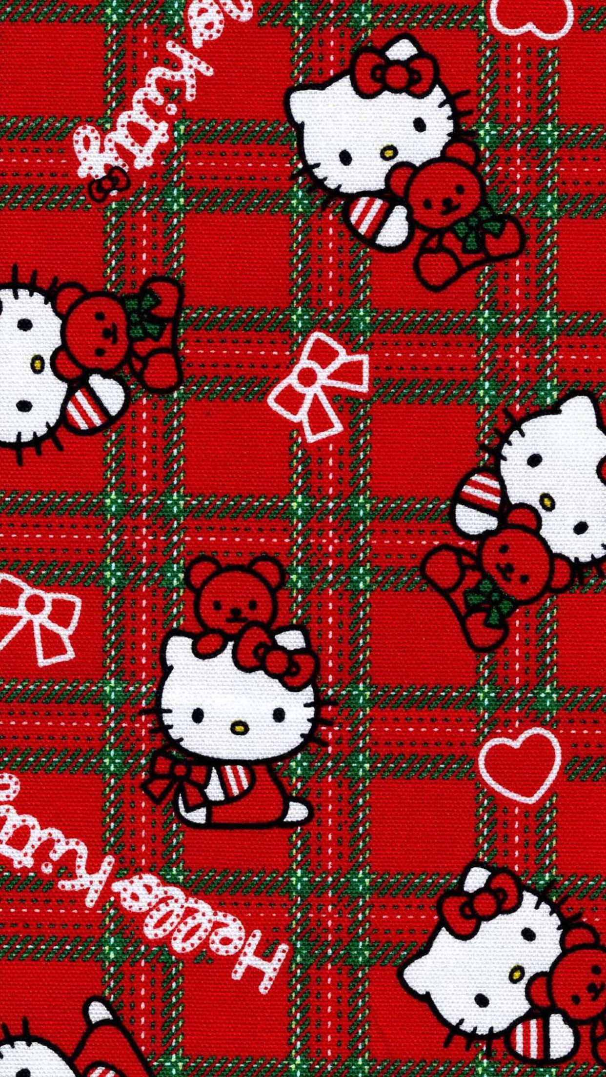 1250x2210 Red Hello Kitty Wallpaper, Phone