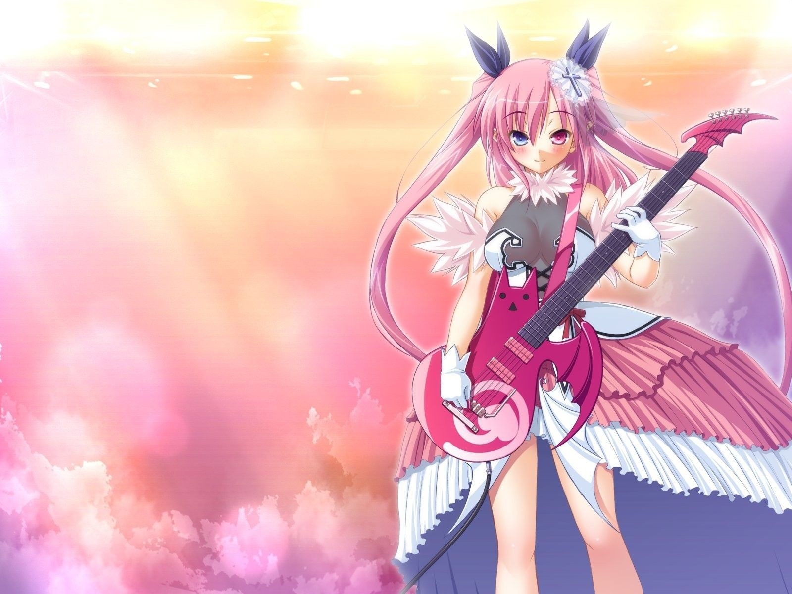 1600x1200 Anime girl with a guitar wallpaper and image, picture, photo, Desktop