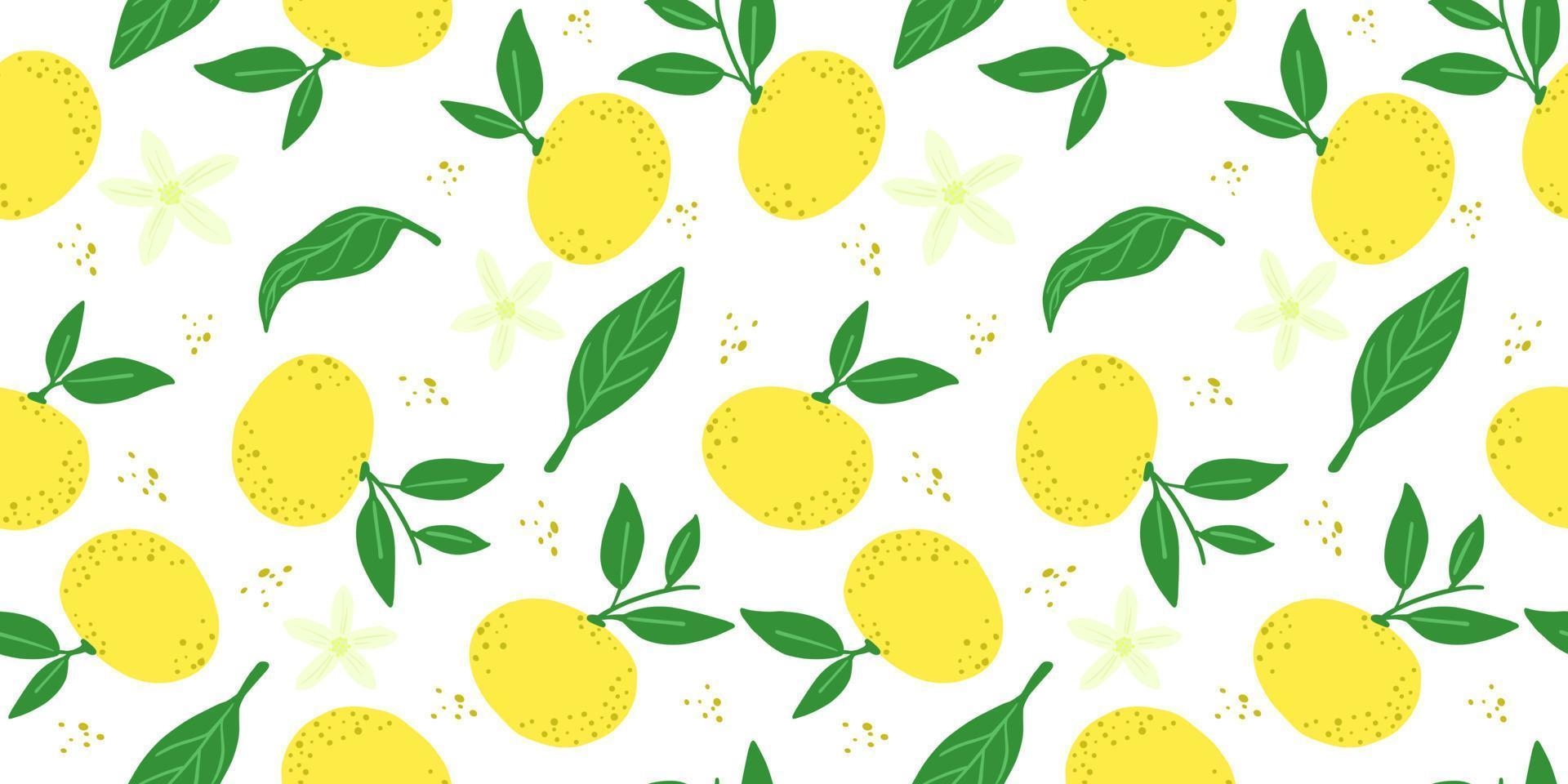 1920x960 Yellow citrus fruits seamless pattern on white. Tangerines endless wallpaper. Cute food backdrop, Dual Screen