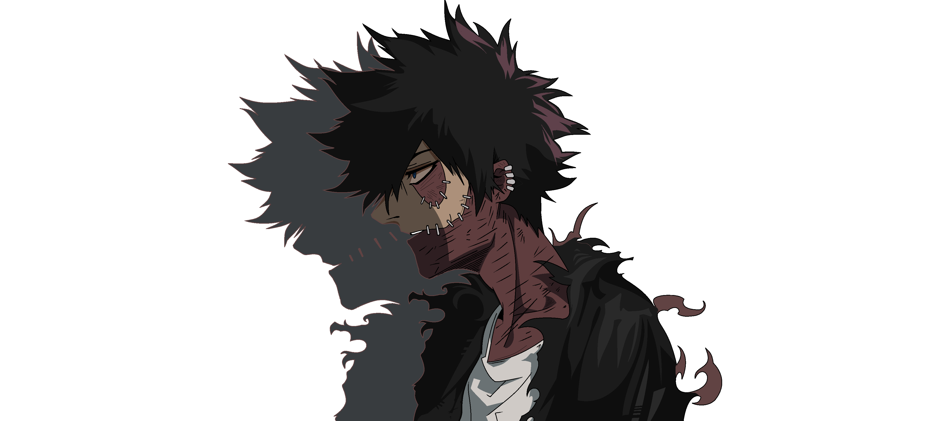 3820x1730 True My Hero Academia Dabi Wallpaper, Dual Screen