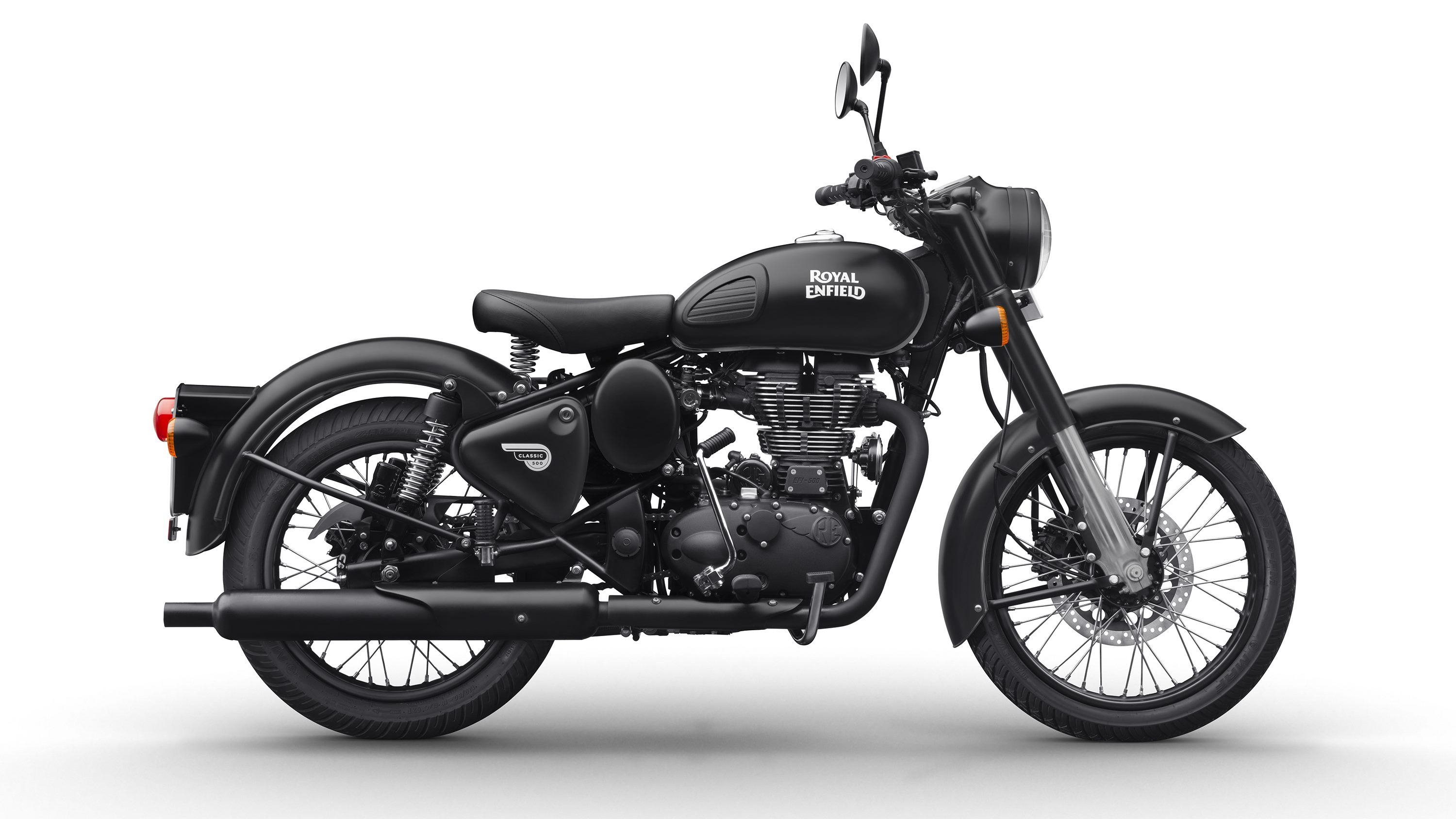 3000x1690 Royal Enfield Classic 500 Stealth Black colour option, Desktop