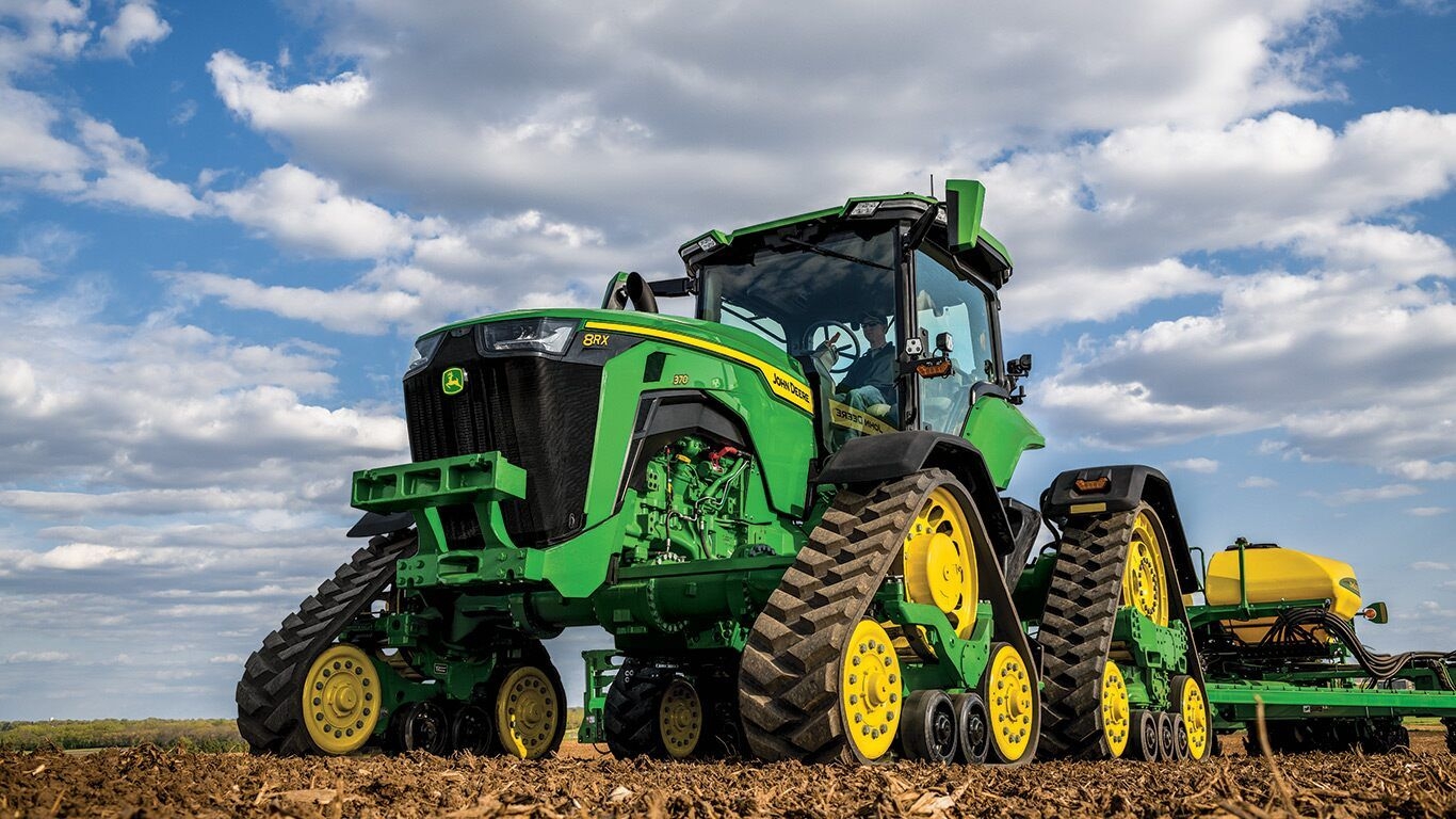 1370x770 John Deere Introduces The 8RX Tractor, The Industry's First Fixed Frame Four Track Tractor Staying Power, Desktop