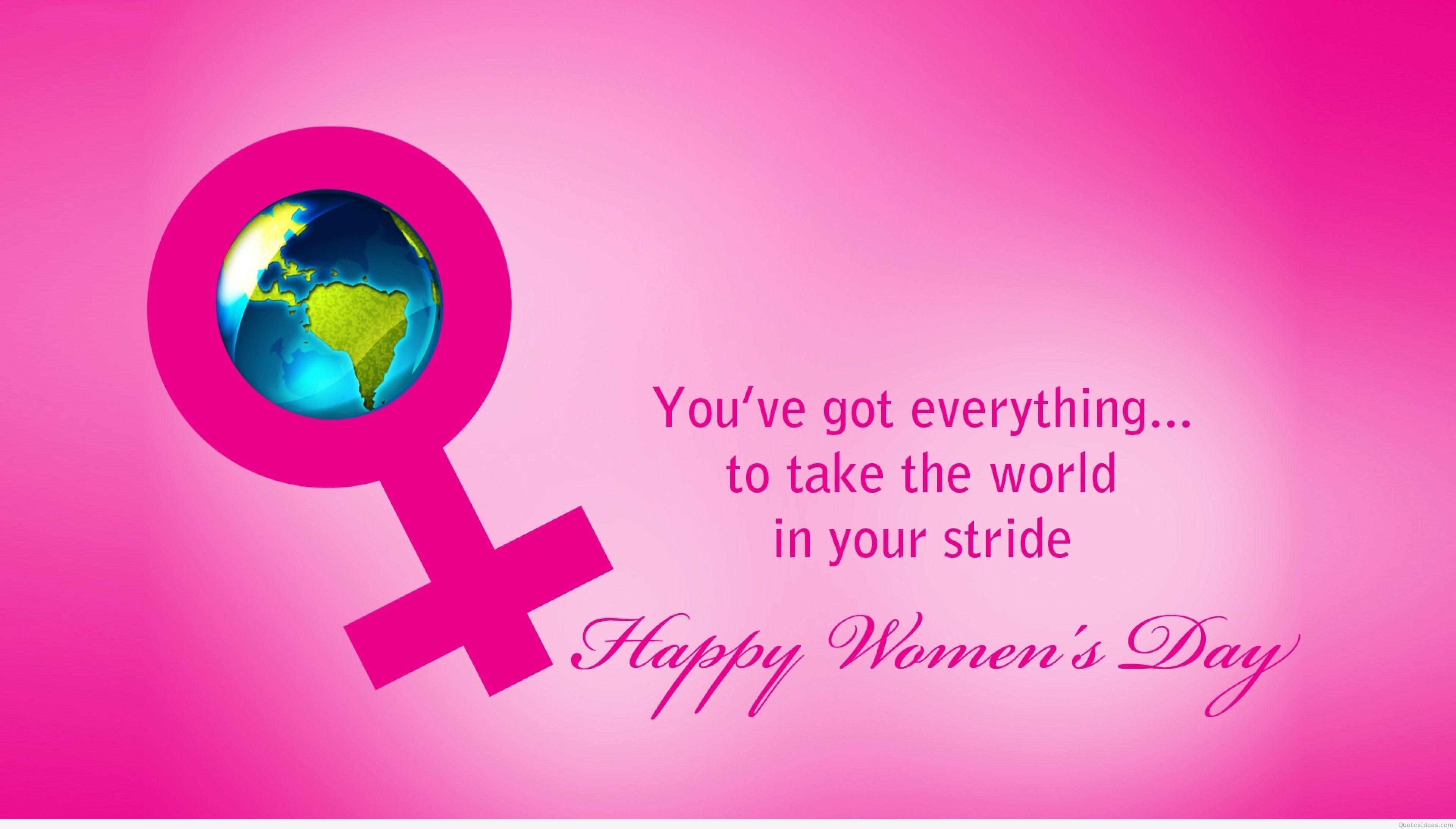 3840x2190 Happy international women's day 8 march wallpaper quotes, Desktop