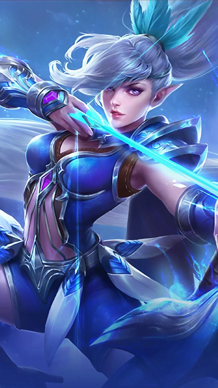 750x1340 Mobile Legends Miya Modena Butterfly Wallpaper, Phone