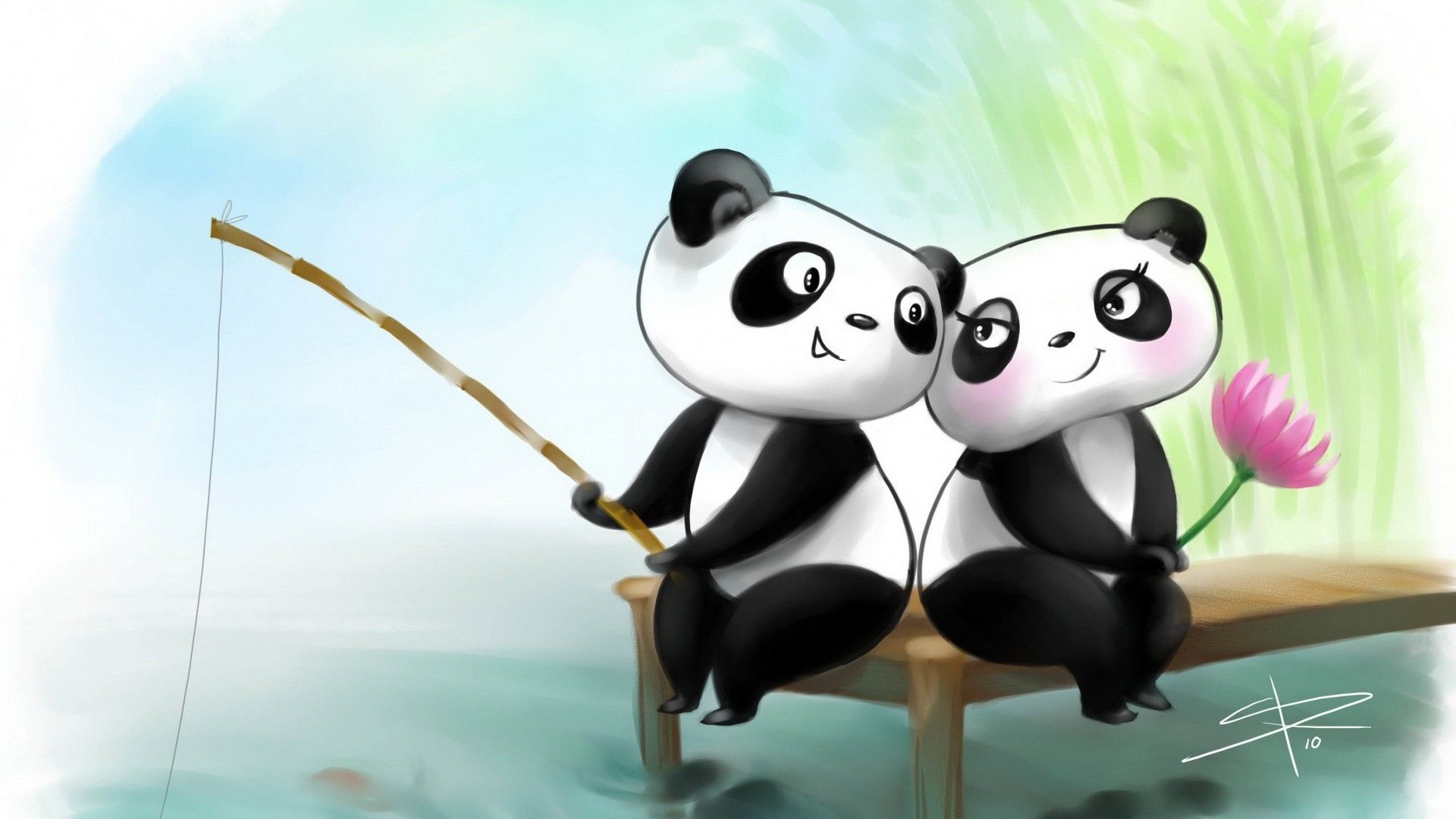 1920x1080 Cute Panda Wallpaper HD, Desktop