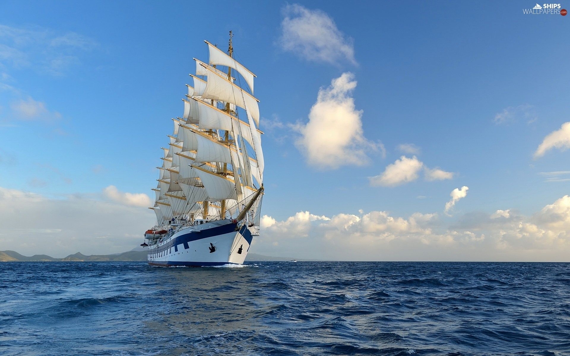 1920x1200 sailing vessel, sea, Ship wallpaper:, Desktop