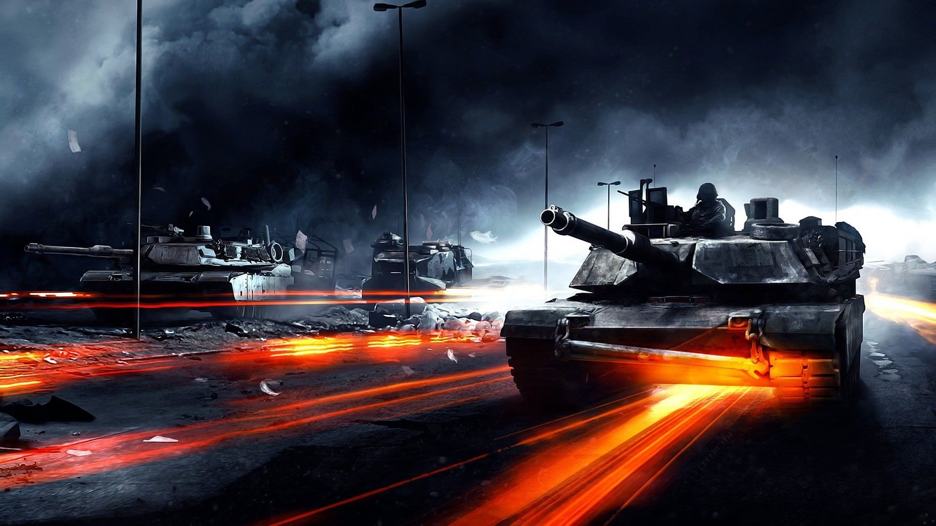 1920x1080 HD wallpaper: tank, Battlefield 3, M1, Desktop