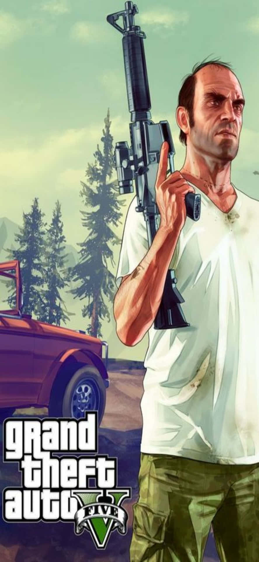 890x1920 Grand Theft Auto V Background, Phone