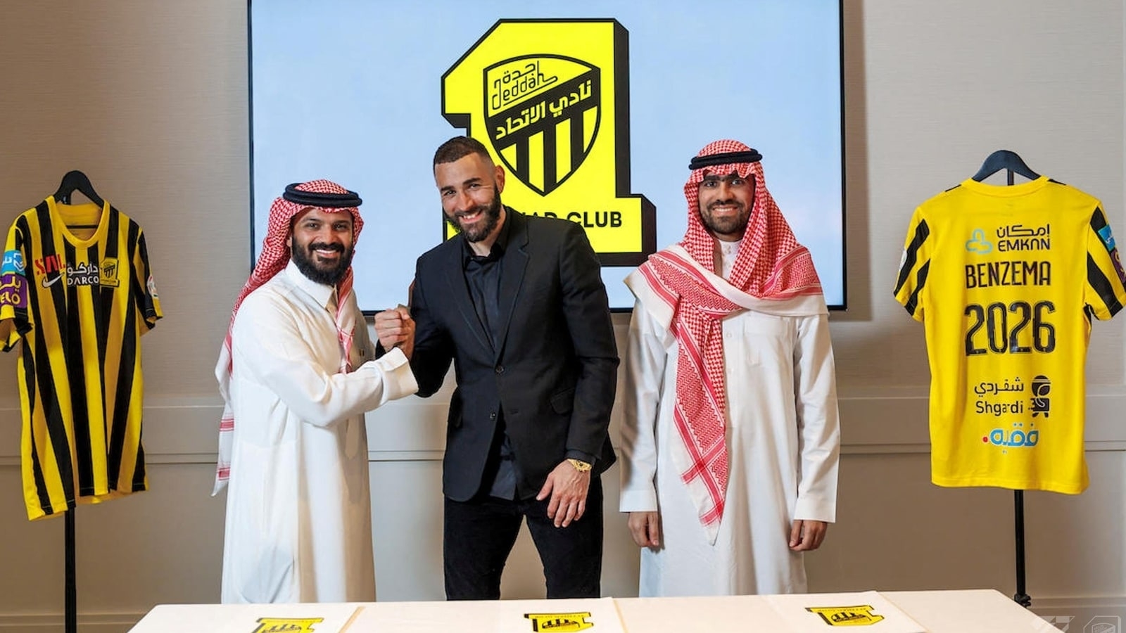 1600x900 Saudi champions Al Ittihad sign 'global football icon' Karim Benzema, Desktop