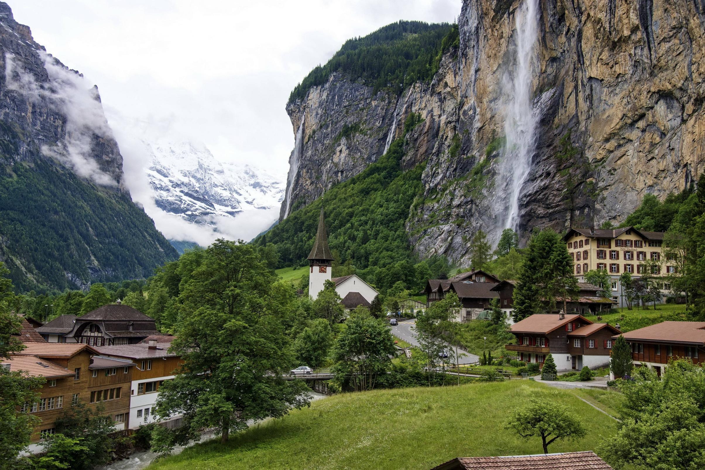 2410x1610 Switzerland Lauterbrunnen Computer Wallpaper, Desktop Background, Desktop