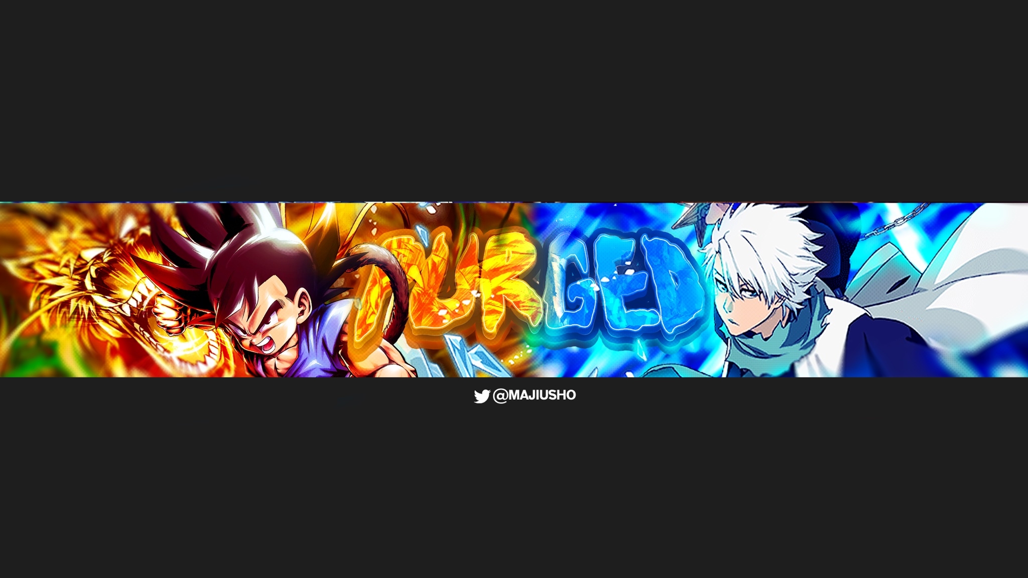 2050x1160 ✨Majiusho Banner For Would really appreciate a like or retweet! #anime #gfx #gfxeditor #commission #commissionopen #art #intro #outro #gaming #gamer #demonslayer #naruto #dragonball #editor #banner #animebanner, Desktop