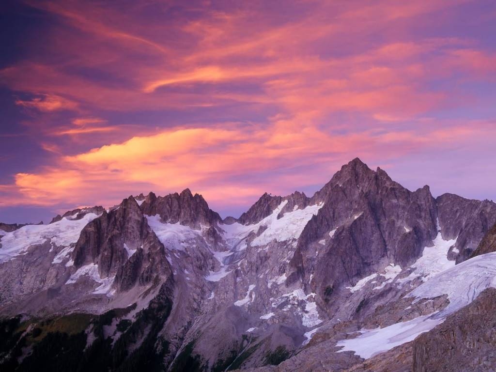 1030x770 Fabulous Clouds Over Eldorado Peak at Sunset North Cascades, Desktop