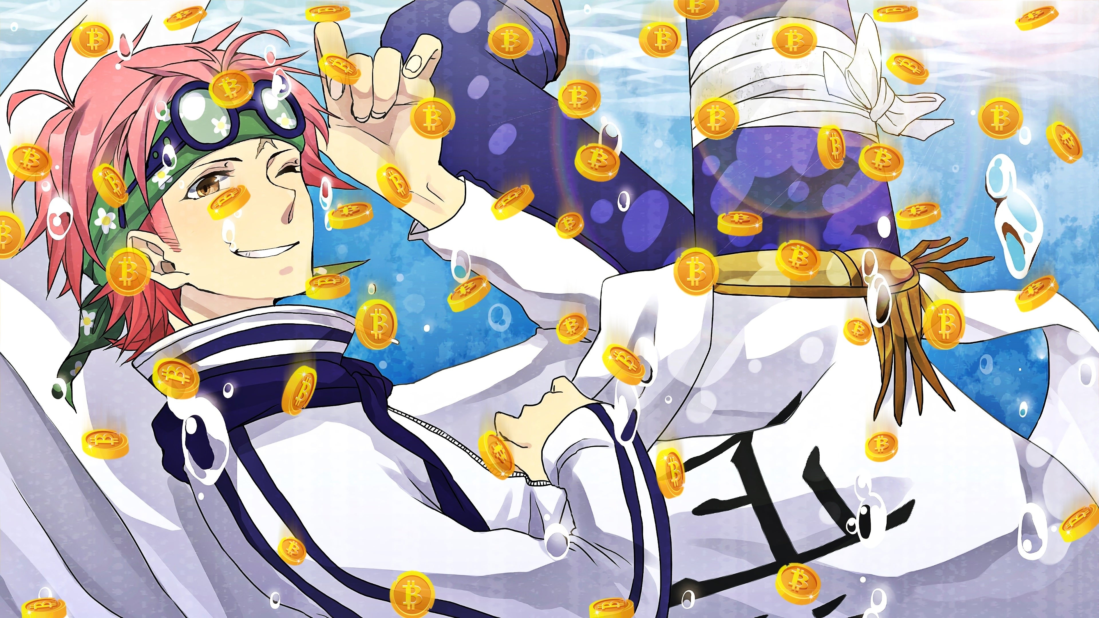 3840x2160 Bitcoins From Above Coby One Piece B26110 Wallpaper: BitcoinWallpaper, Desktop