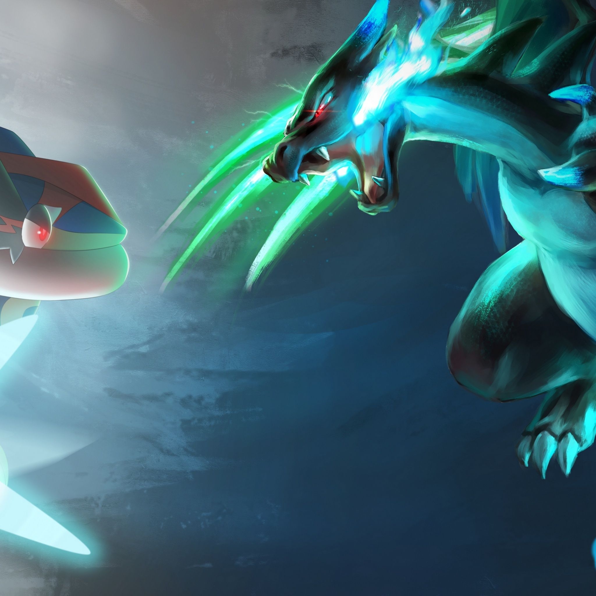 2050x2050 Wallpaper 4k pokemon, charizard, mega charizard x, greninja, ash, Phone