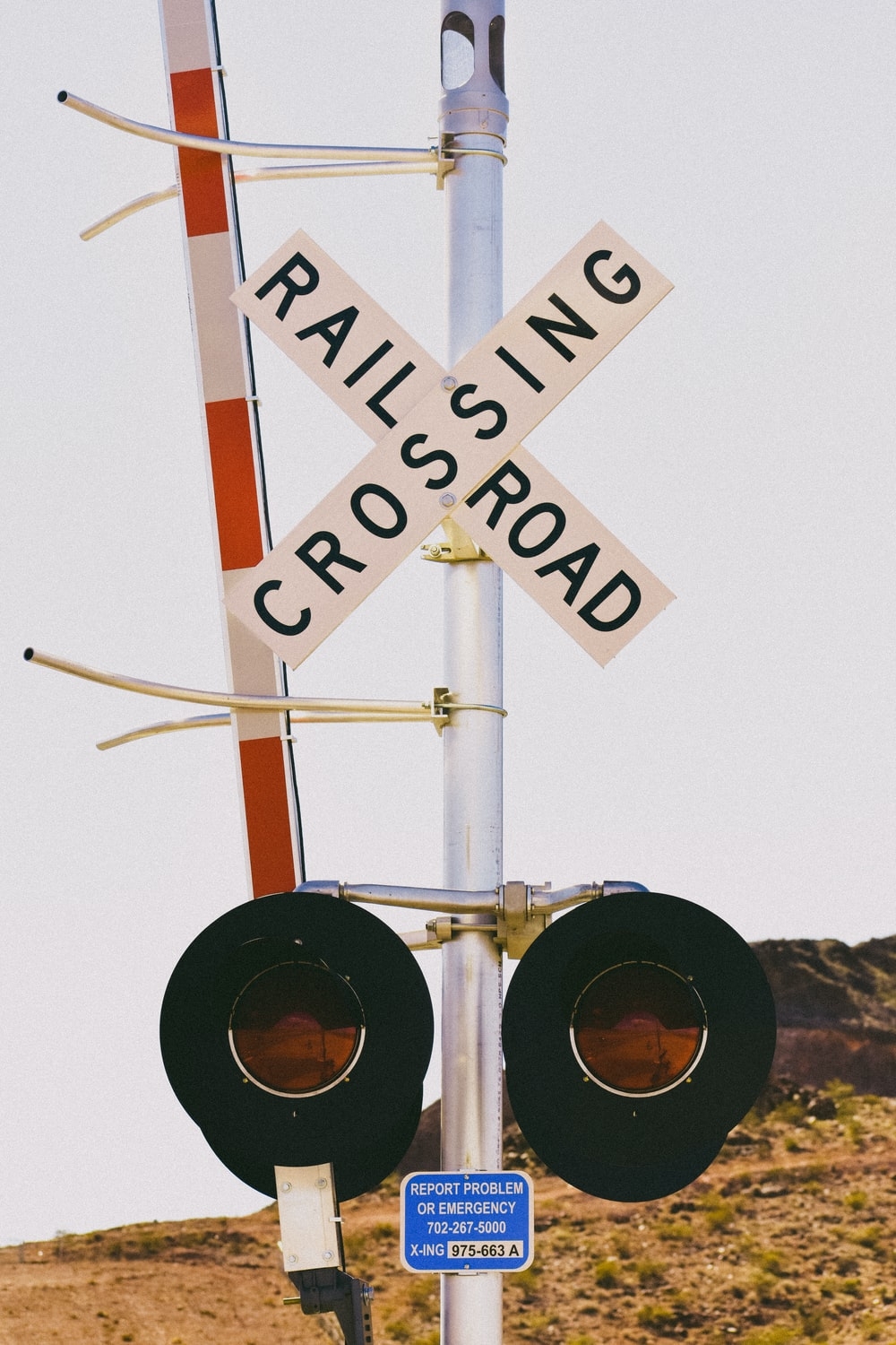 1000x1500 railroad crossing signage photo, Phone