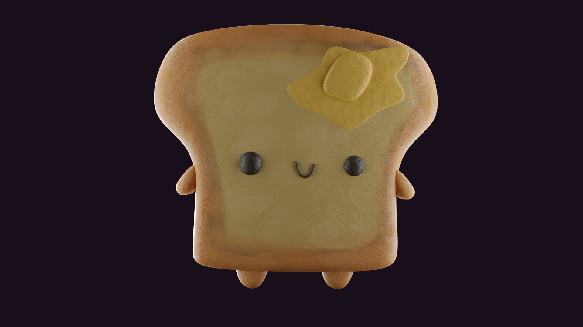 1920x1080 Cartoon Toast with butter, Desktop