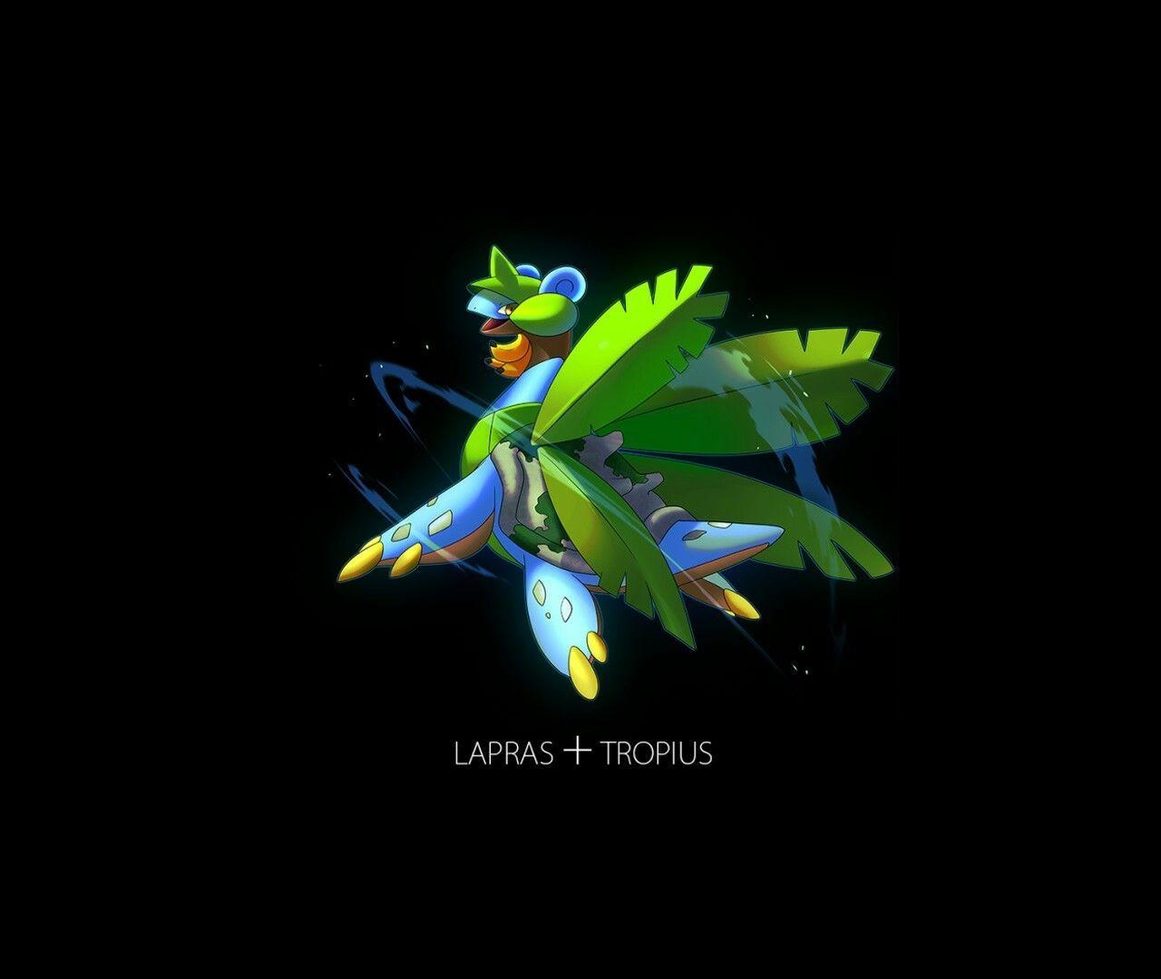 1280x1080 Lapras + Tropius. Pokémon. pokemon Fusion, Pokémon, Desktop