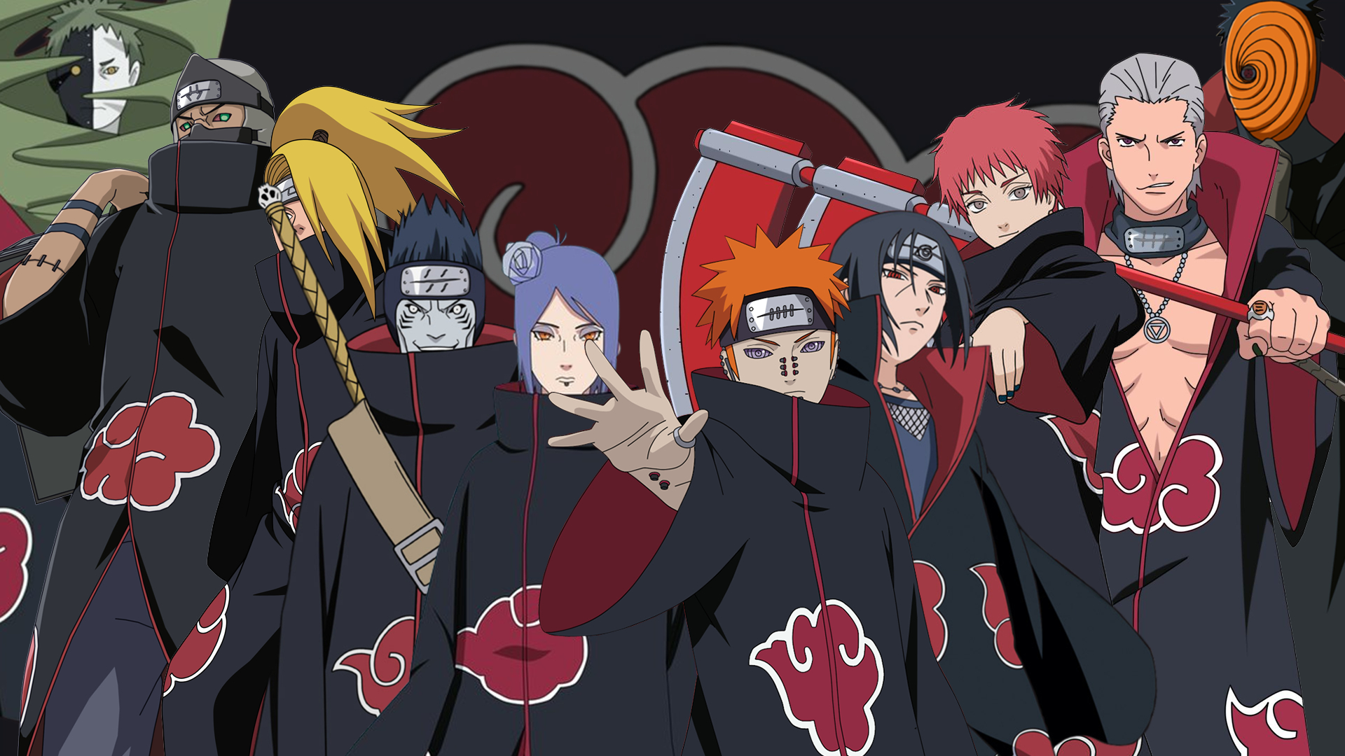 1920x1080 Akatsuki, Naruto.com, Desktop