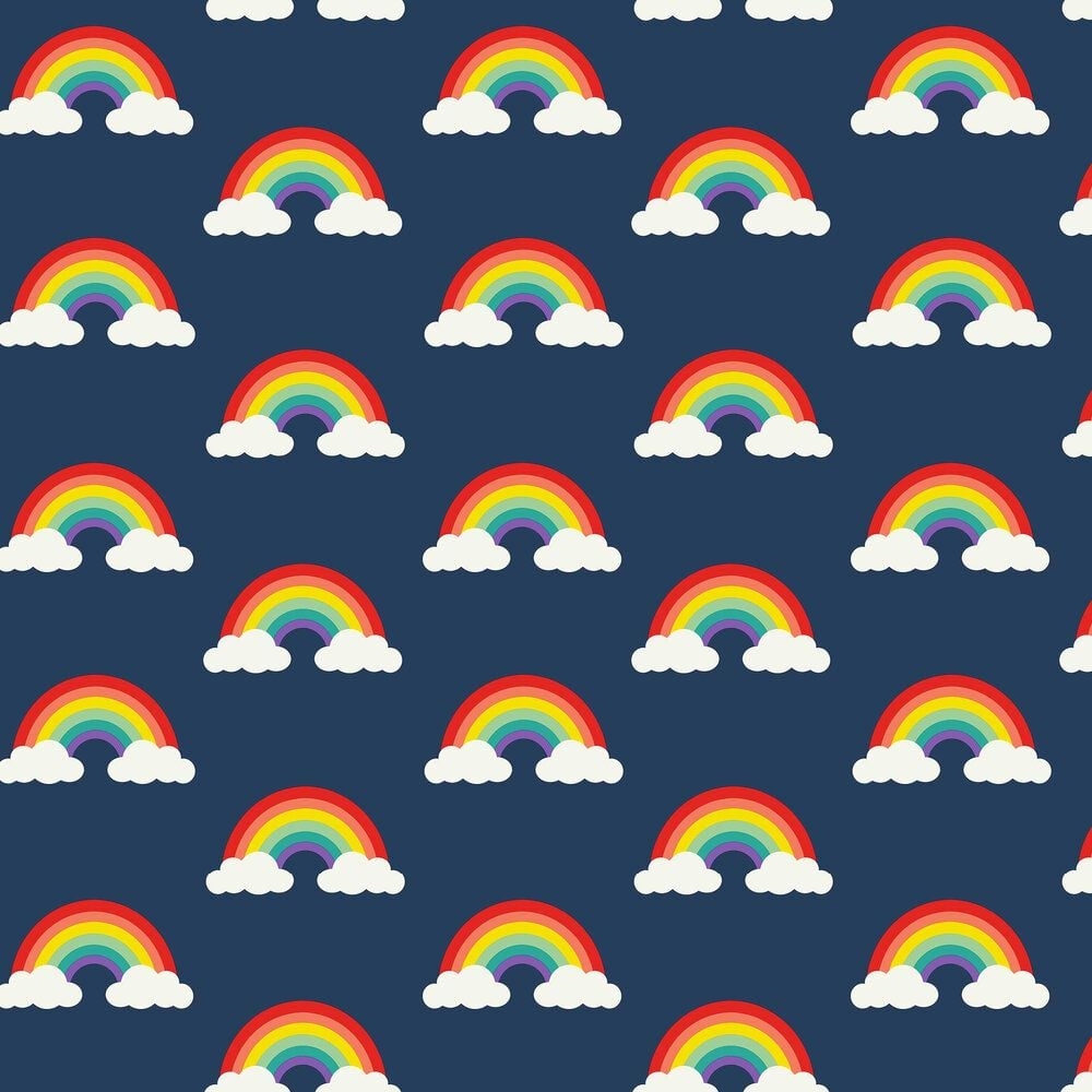 1000x1000 Retro Rainbow by Albany, Wallpaper Direct, Phone