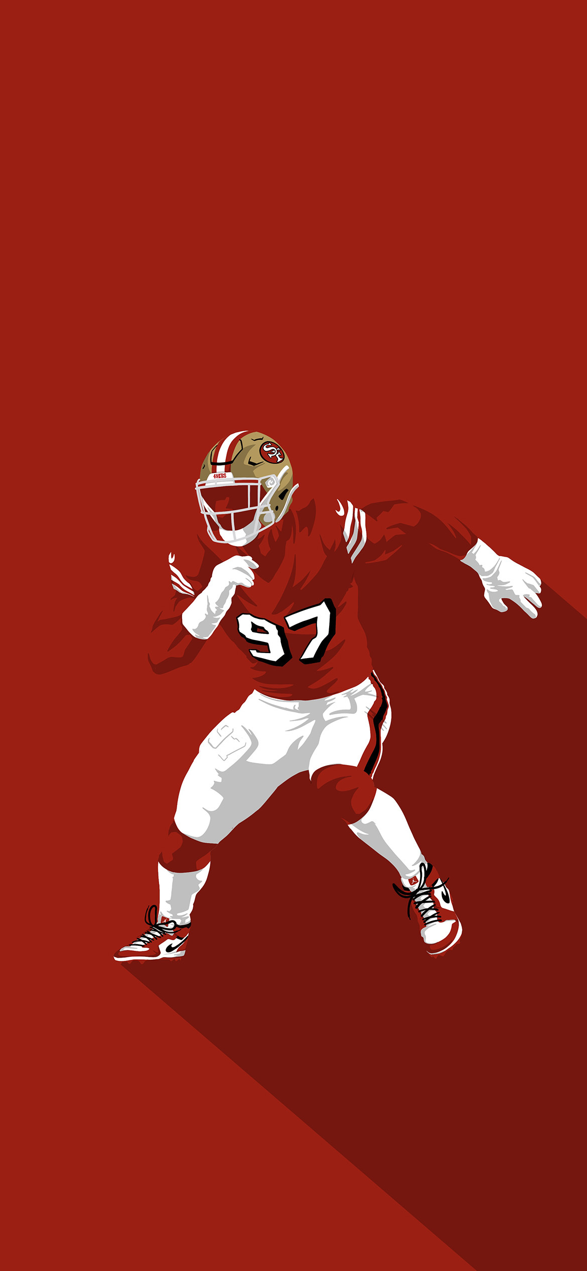 1170x2540 49ers Wallpaper, Phone