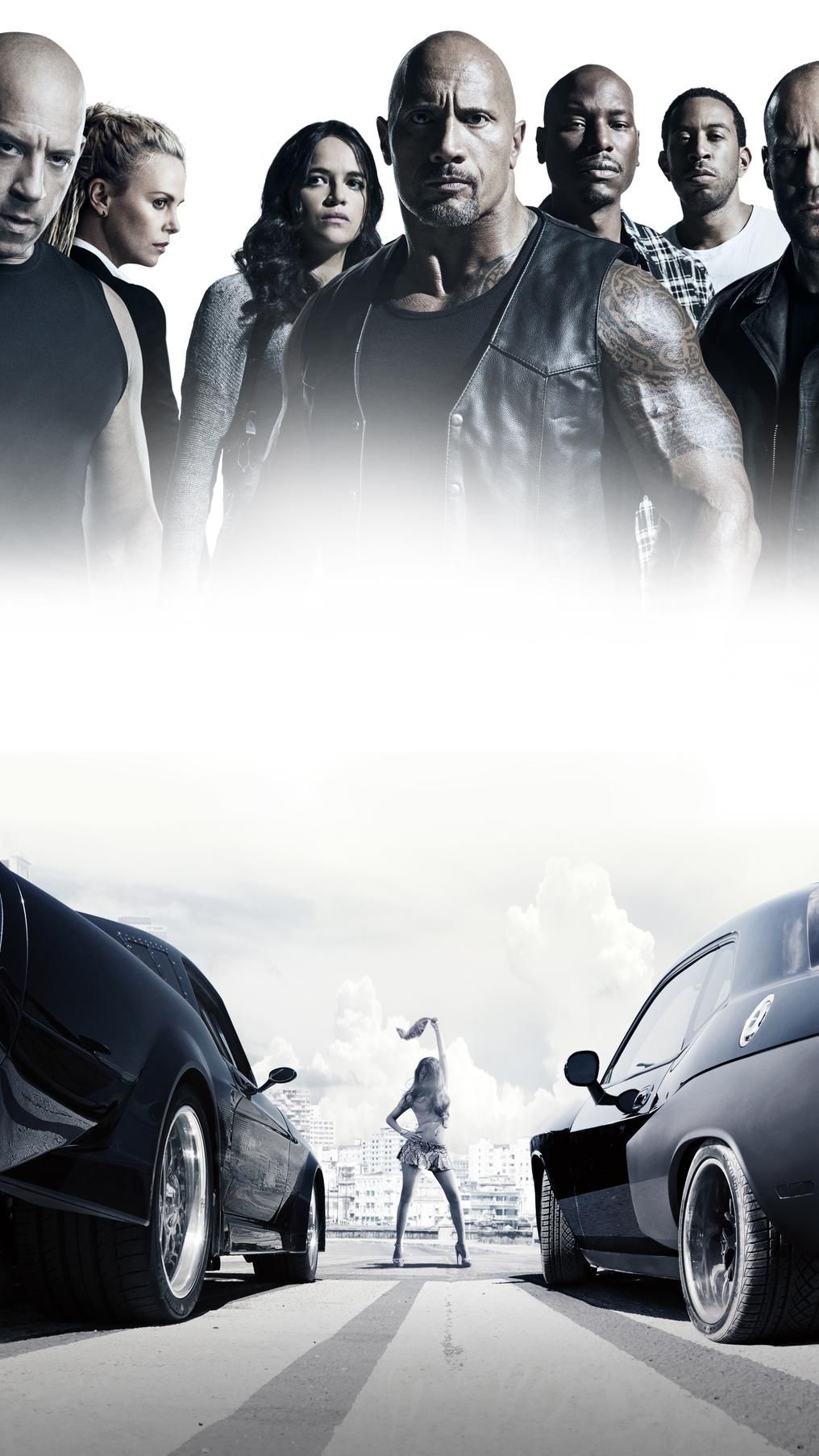 1020x1810 The Fate of the Furious (2017) Phone Wallpaper. Moviemania. Fast and furious, Movie fast and furious, Fast and furious cast, Phone