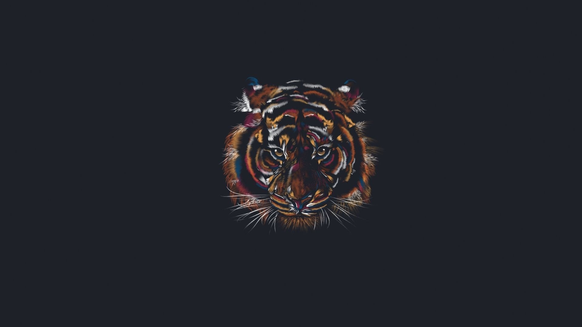 1920x1080 Minimalist Tiger Wallpaper Free Minimalist Tiger Background, Desktop