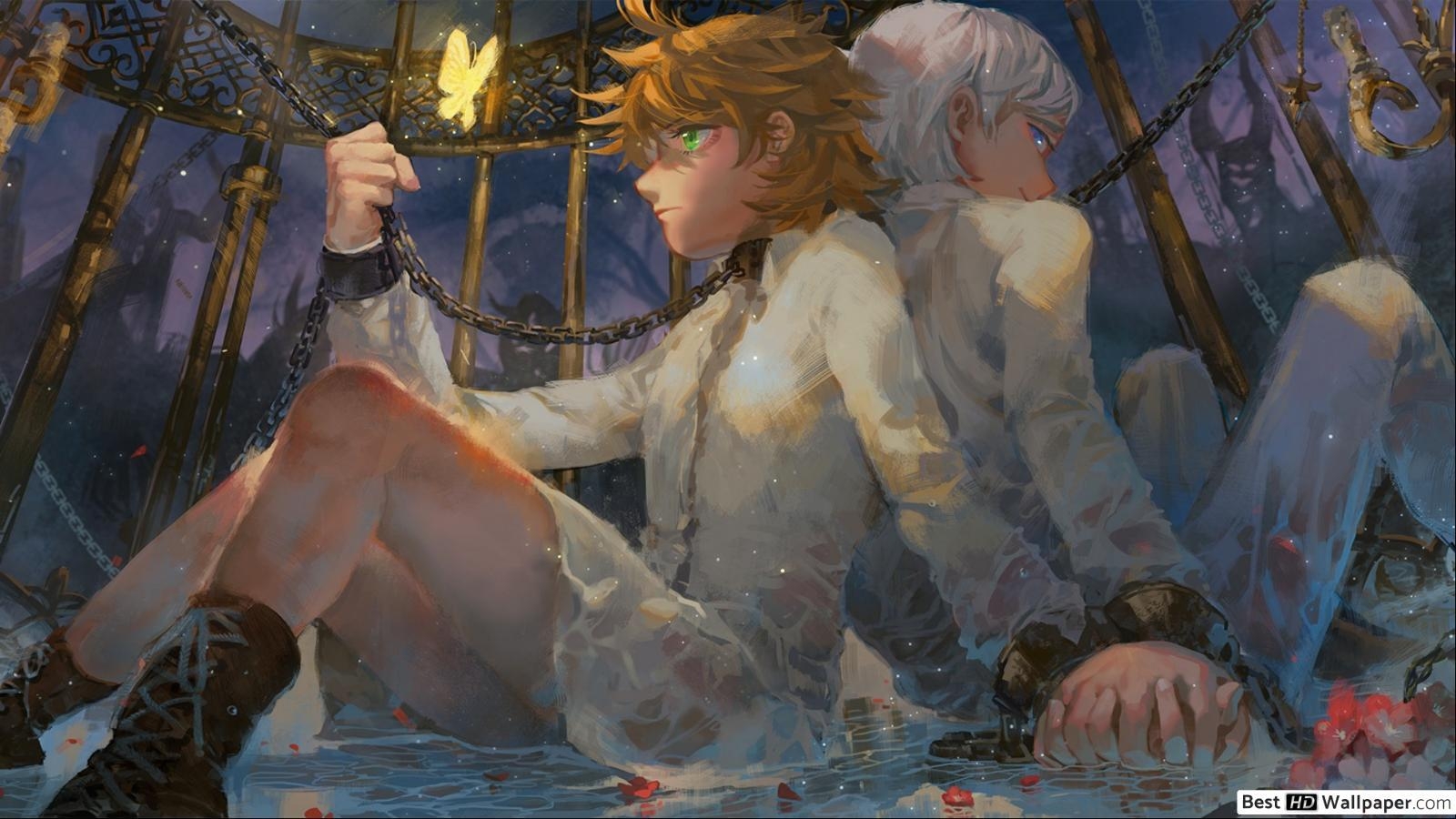 1600x900 The Promised Neverland & Norman HD wallpaper download, Desktop