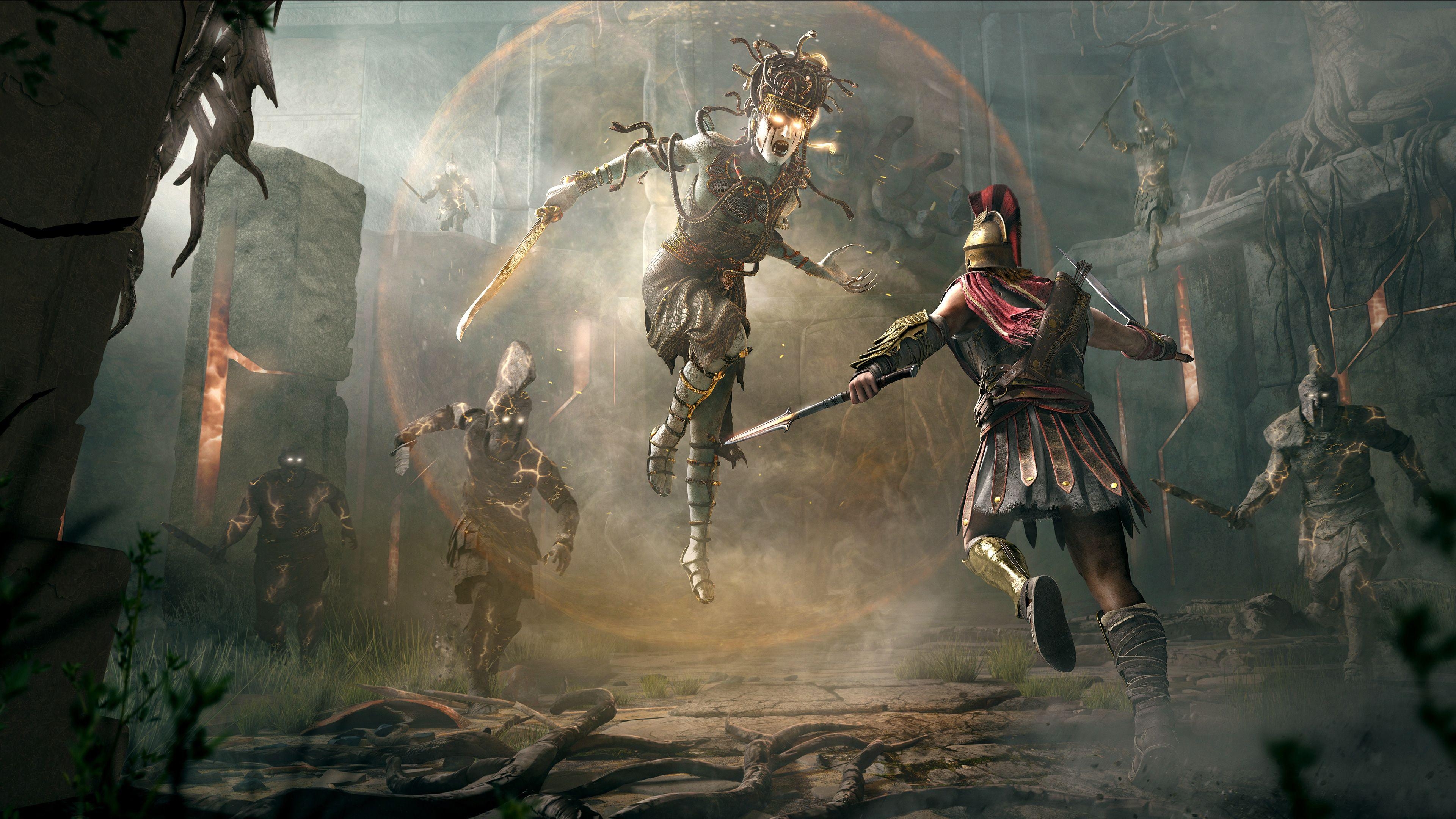 3840x2160 Assassins Creed Odyssey Fight 4k Hd Wallpaper, Games Wallpaper, Assassins Creed Wallpaper. Assassin's Creed Wallpaper, Assassins Creed, Assassins Creed Odyssey, Desktop